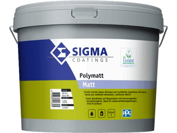 PITTURA SMALTO MURALE POLYMATT BIANCO LT. 1 'SIGMA'