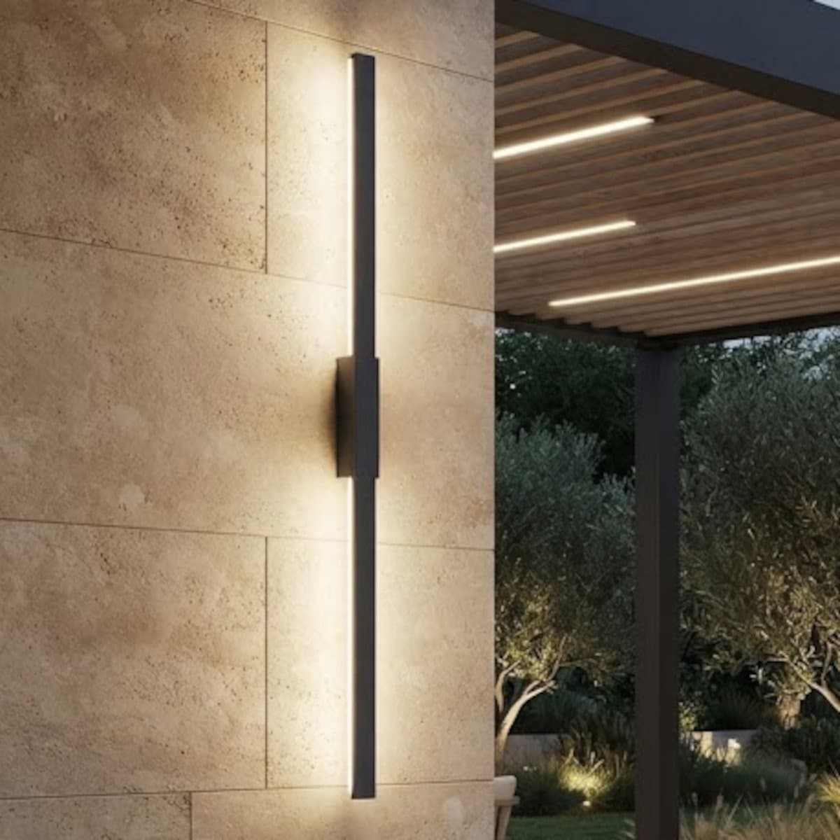 Applique led Redo Group REFLEXA small 2 IP54 biemissione alluminio - 2