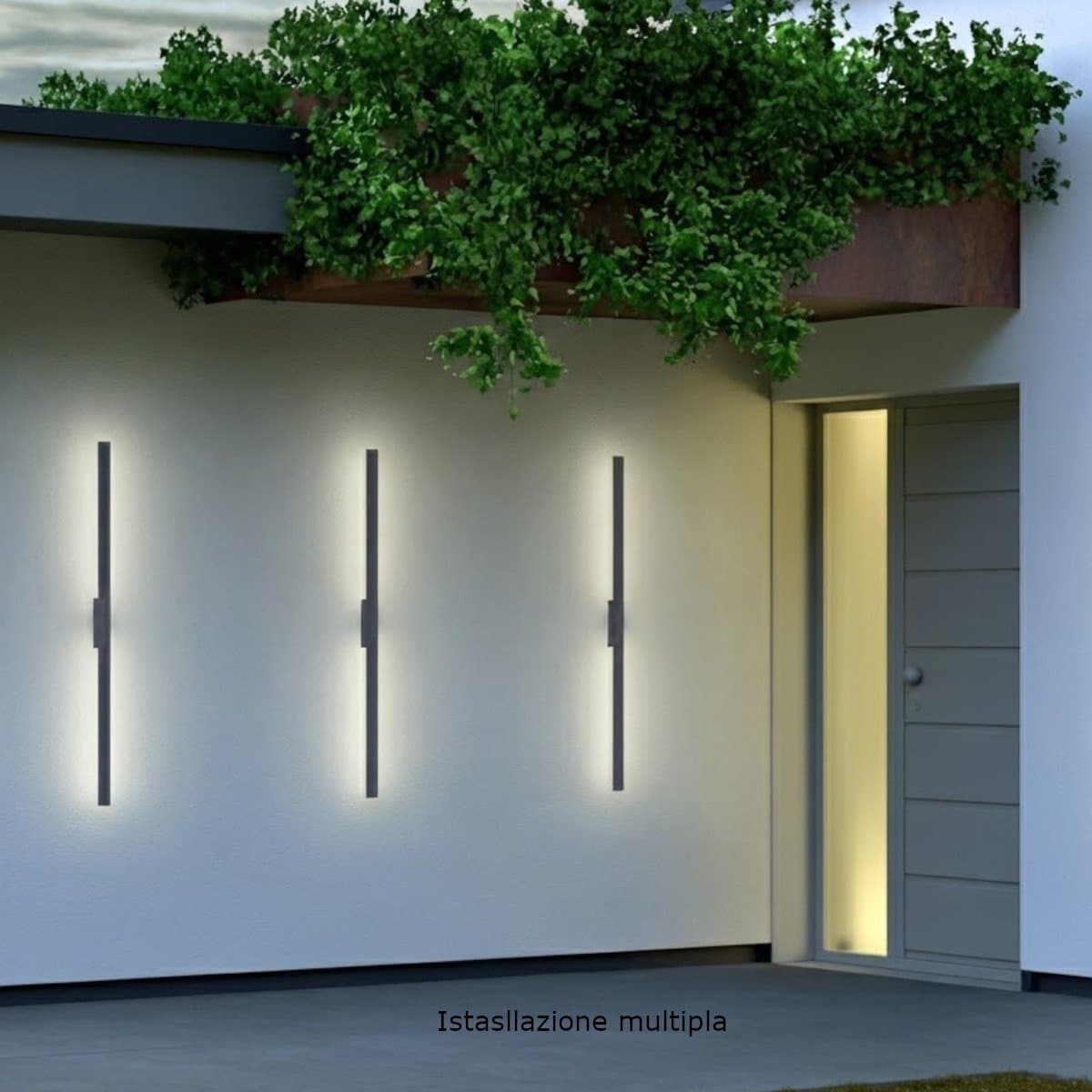 Applique led Redo Group REFLEXA small 2 IP54 biemissione alluminio - 3