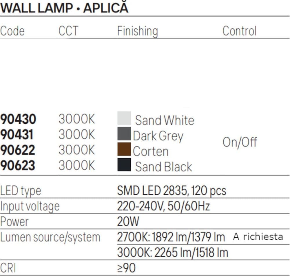 Applique led Redo Group REFLEXA small 2 IP54 biemissione alluminio - 9