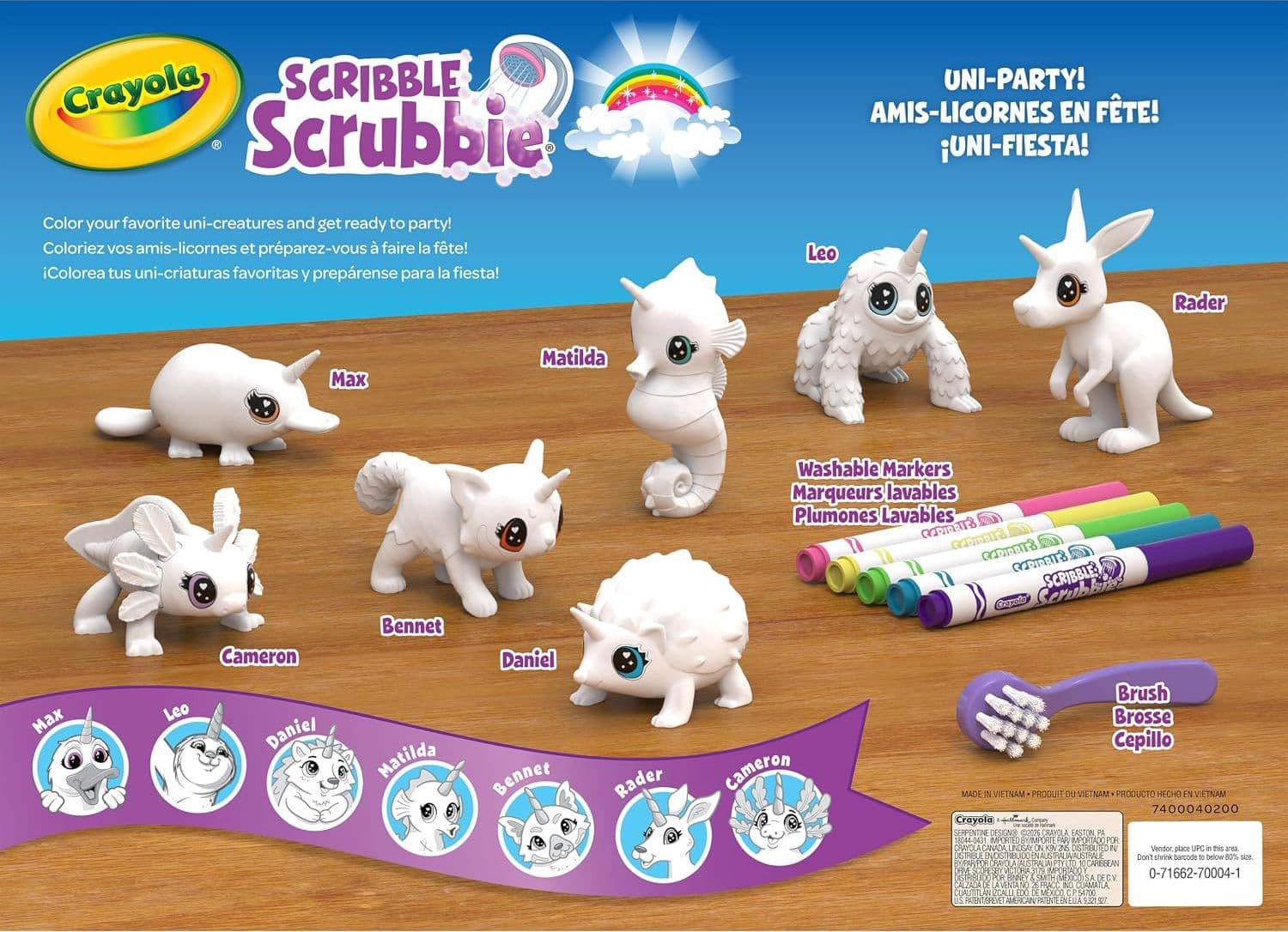 Crayola - Scribble Scrubbie Uni-Pets 7 Cuccioli Unicorno - 3