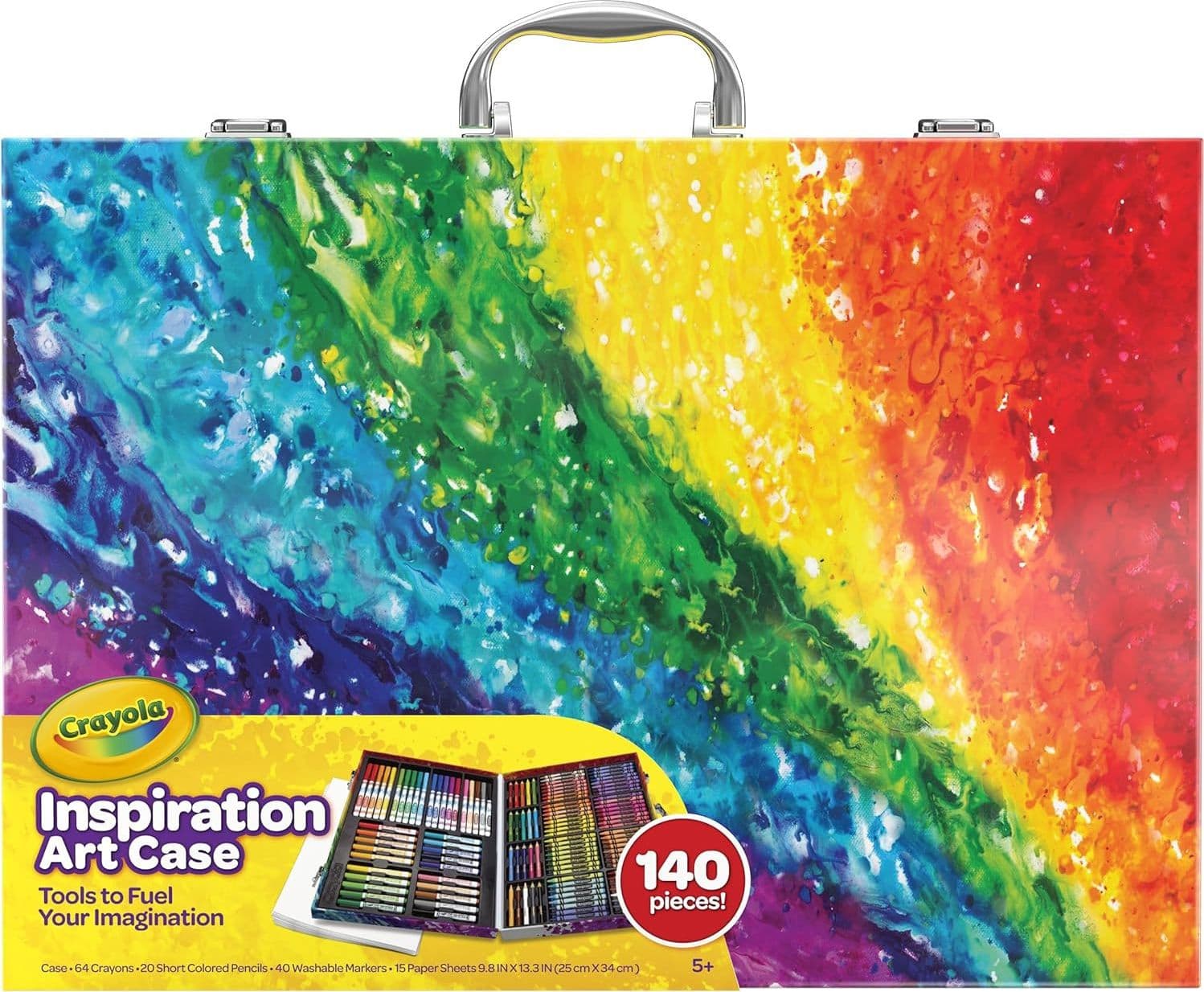 Crayola - Valigetta Colori Arcobaleno 140 pz - 2