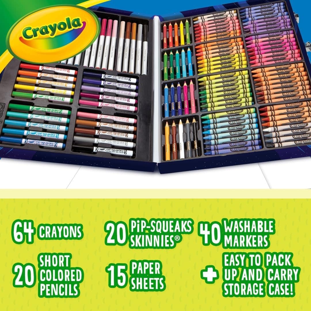 Crayola - Valigetta Colori Arcobaleno 140 pz - 5
