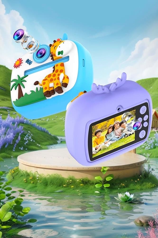 FOTOCAMERA PER BAMBINI CON STAMPA ISTANTANEA TERMICA PER FOTO VIDEO BATTERIA RICARICABILE - 4