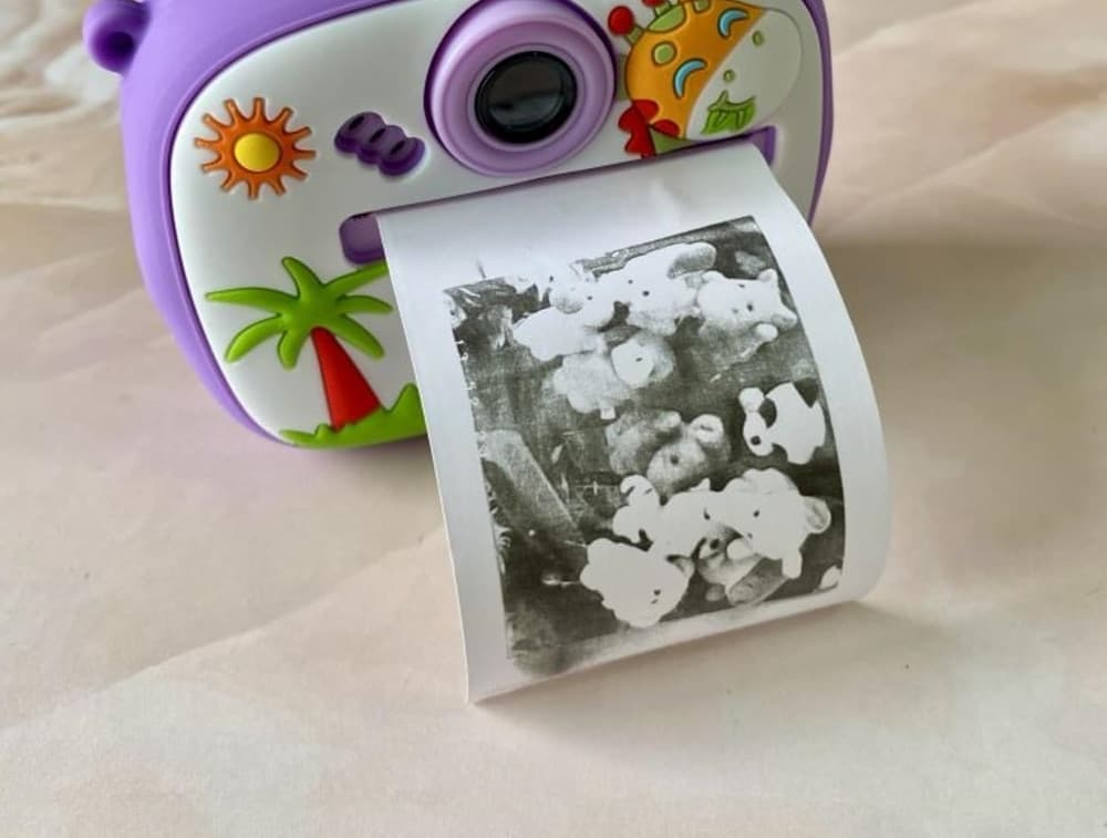FOTOCAMERA PER BAMBINI CON STAMPA ISTANTANEA TERMICA PER FOTO VIDEO BATTERIA RICARICABILE - 6