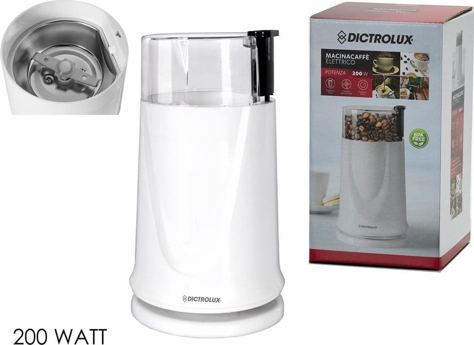 MACINACAFFÈ ELETTRICO 200W CAPACITÀ 50GR FUNZIONE PULSE CON SISTEMA AVVIAMENTO IN SICUREZZA - 3