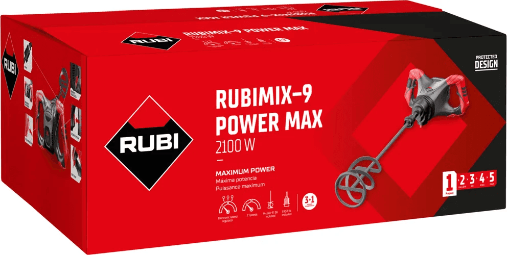 MISCELATORE ELETTRICO RUBIMIX-9 POWER MAX 2100 watt 'RUBI' - 6