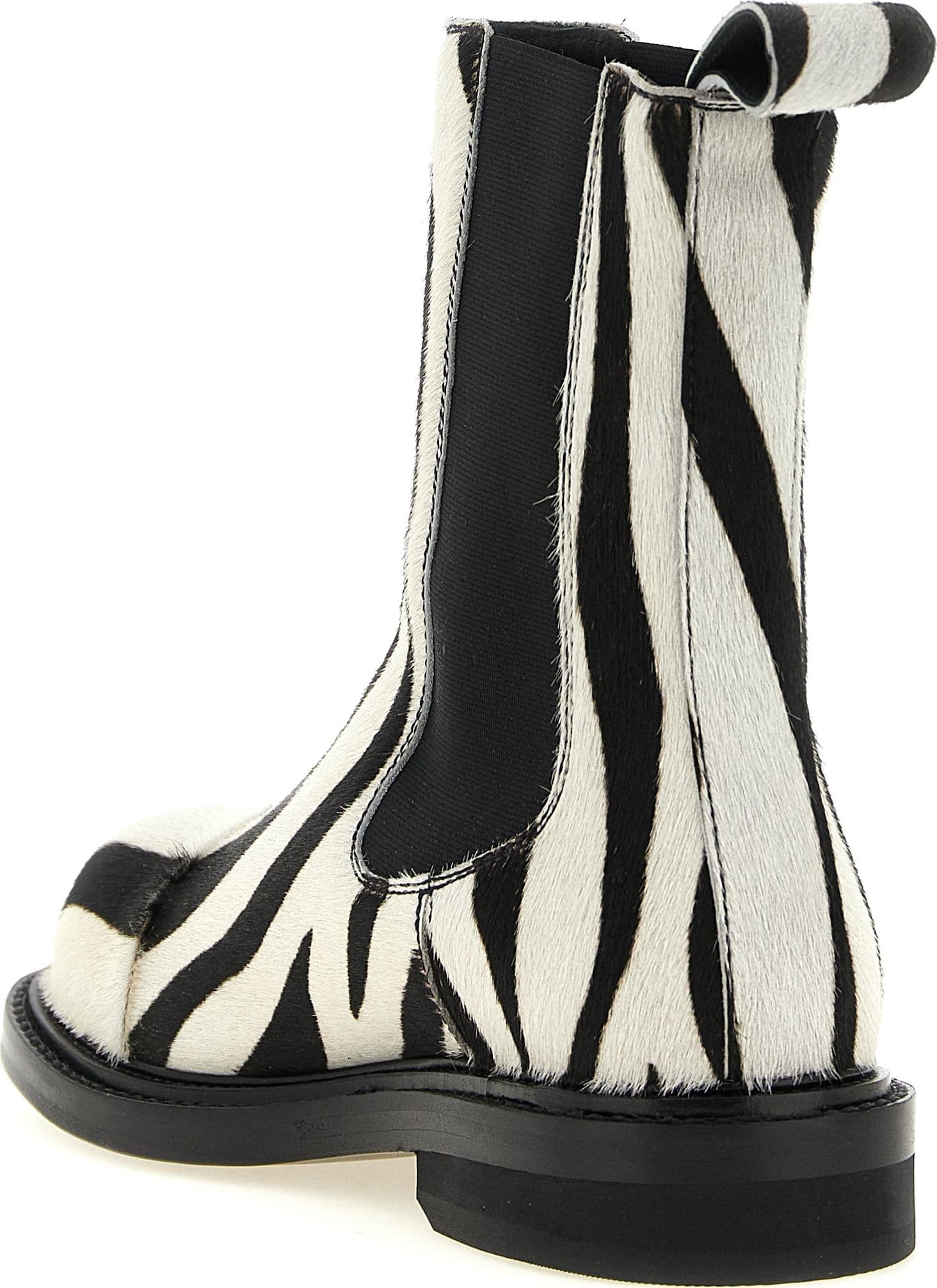 Moschino Bicolor Calfskin Ankle Boots - 3