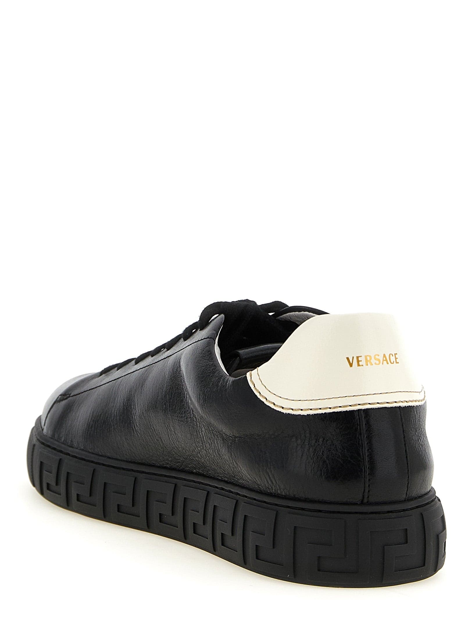 Versace Bicolor Calfskin Low Top Sneakers - 3