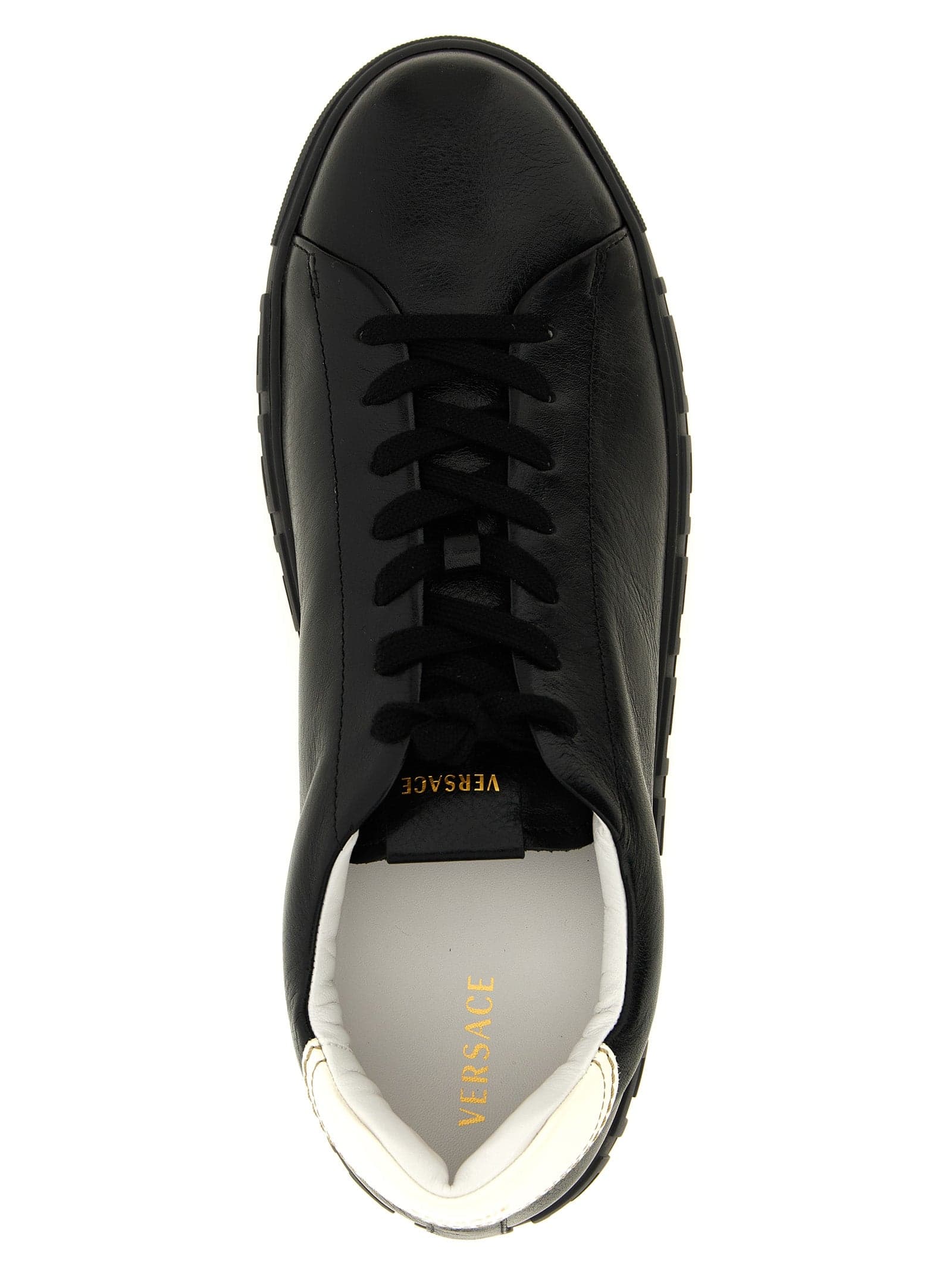 Versace Bicolor Calfskin Low Top Sneakers - 4