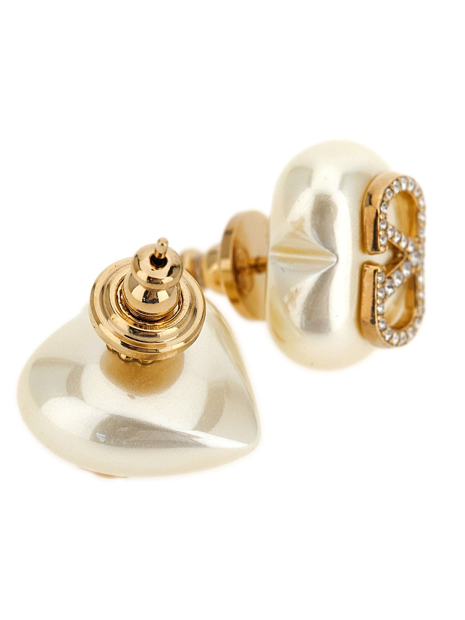 Valentino Garavani Gold Brass Earrings - 2