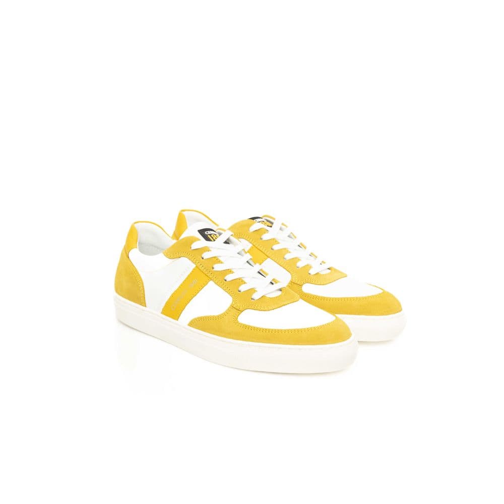 Cerruti 1881 Yellow Cowhide Men Sneaker - 3