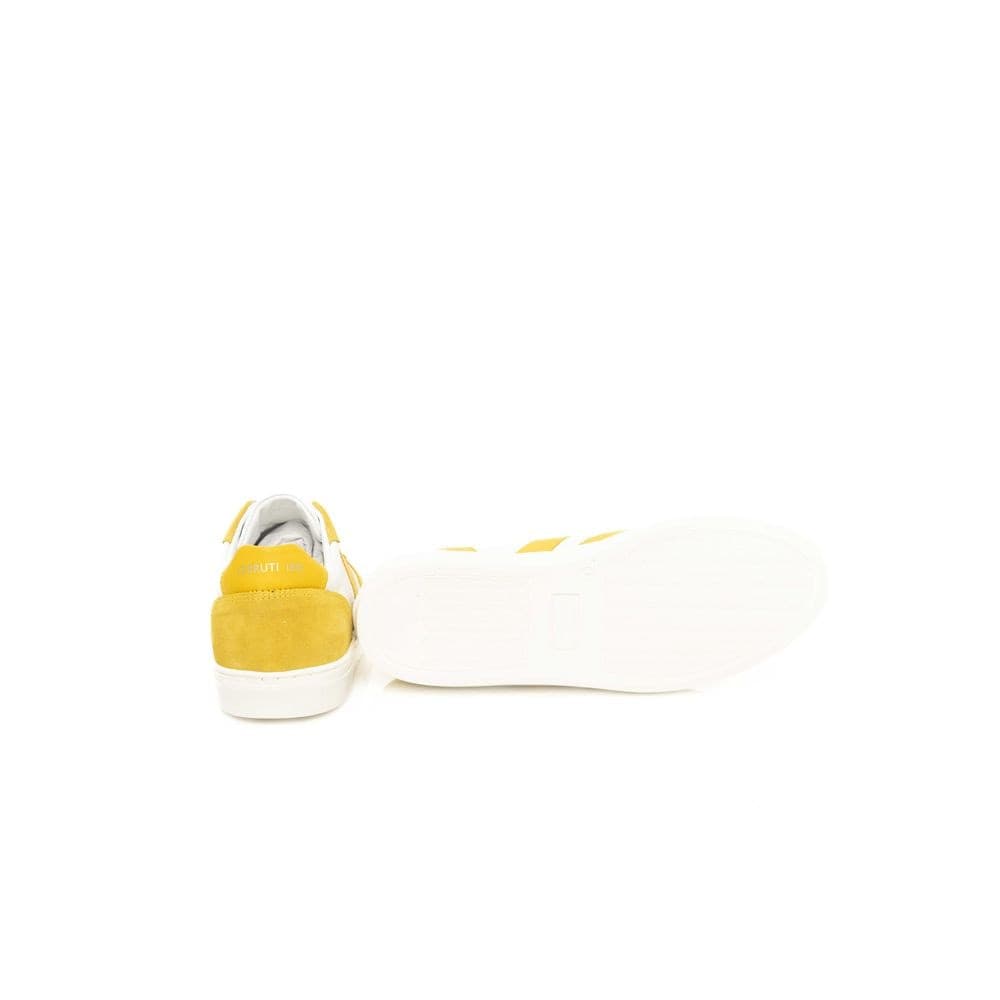 Cerruti 1881 Yellow Cowhide Men Sneaker - 4