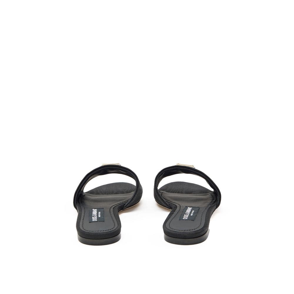 Dolce & Gabbana Black Polyester Slippers - 3