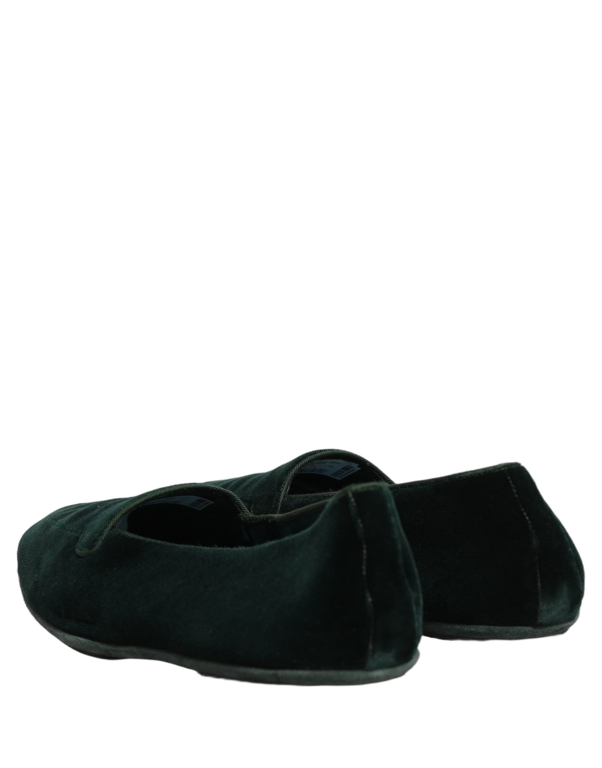 Dolce & Gabbana Green Velvet Slip On Men Flats Loafers Shoes - 5