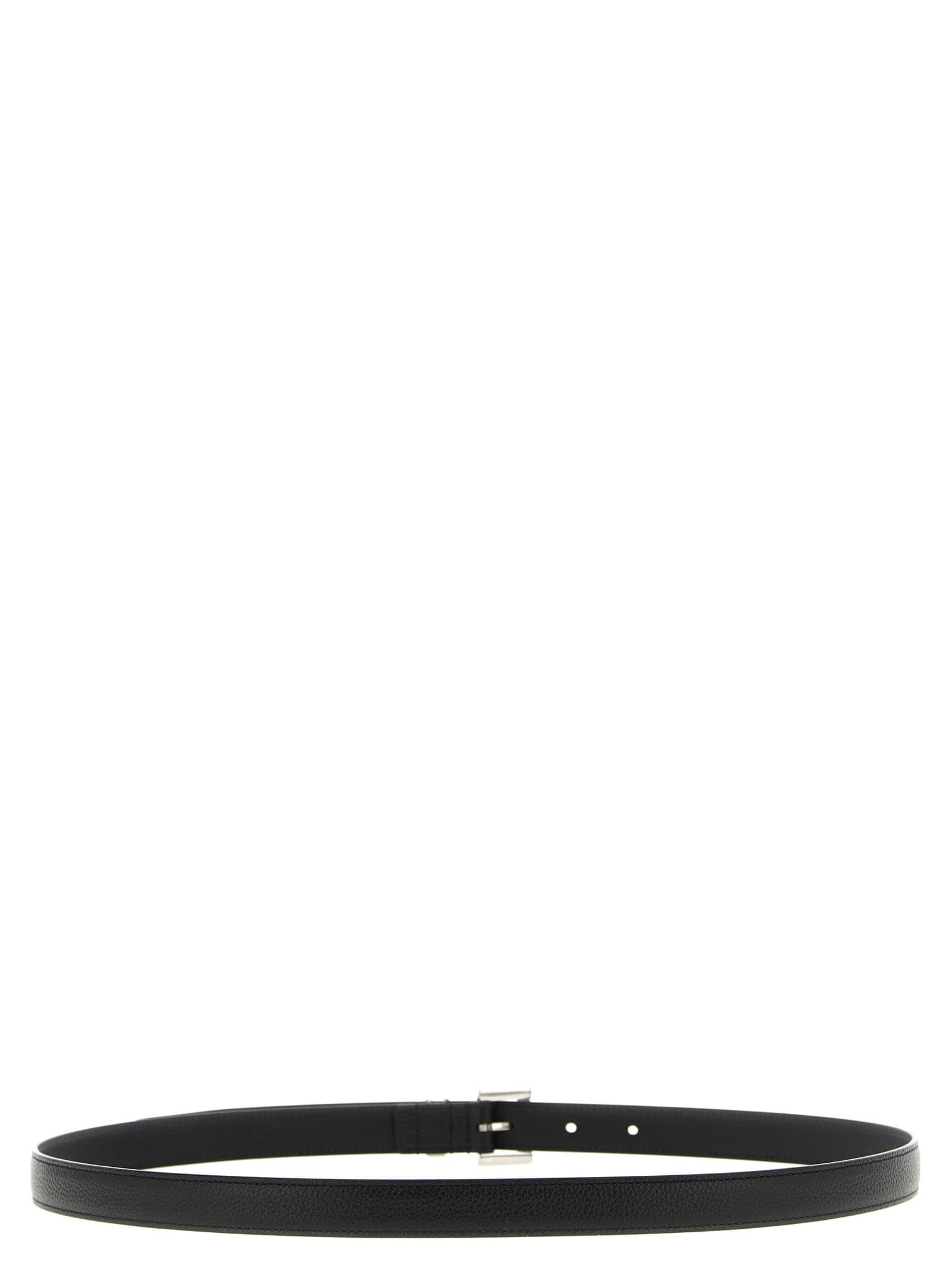 Saint Laurent Black Calfskin Regular Belt - 2