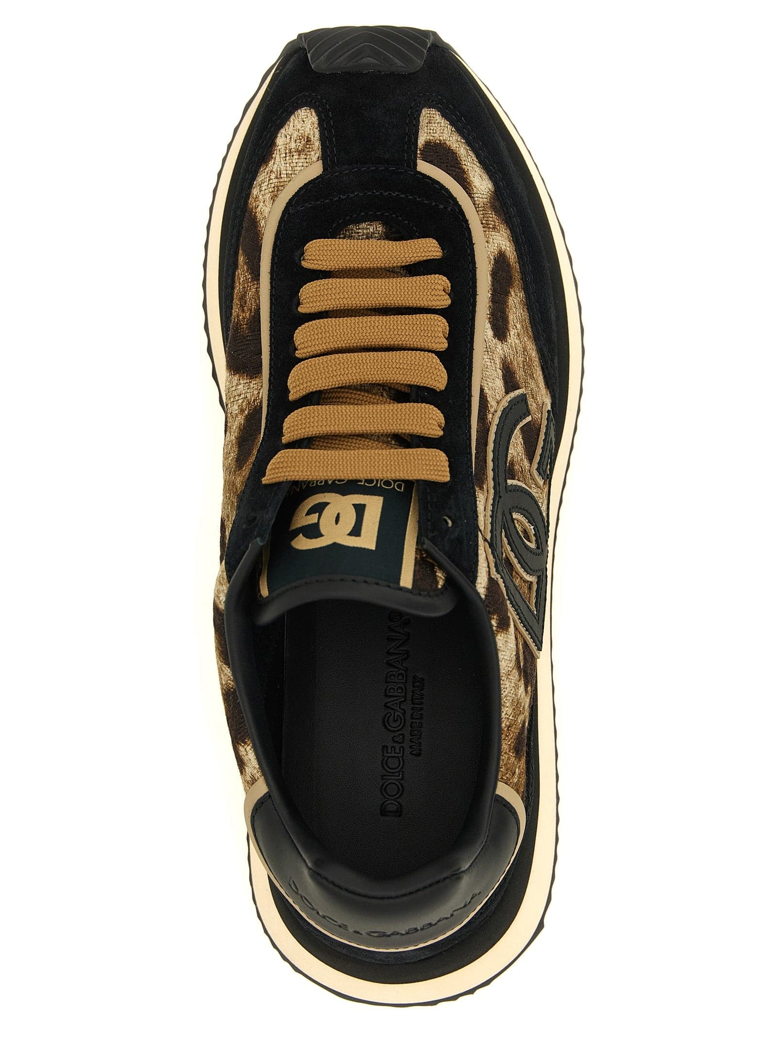Dolce & Gabbana Multicolor Cotton Low Top Sneakers - 4