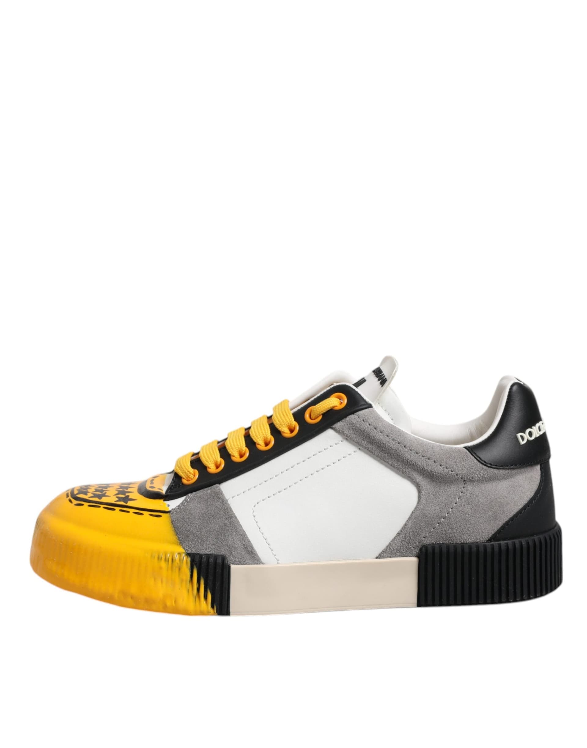 Dolce & Gabbana Multicolor Leather DNA Low Top Sneakers Shoes - 5