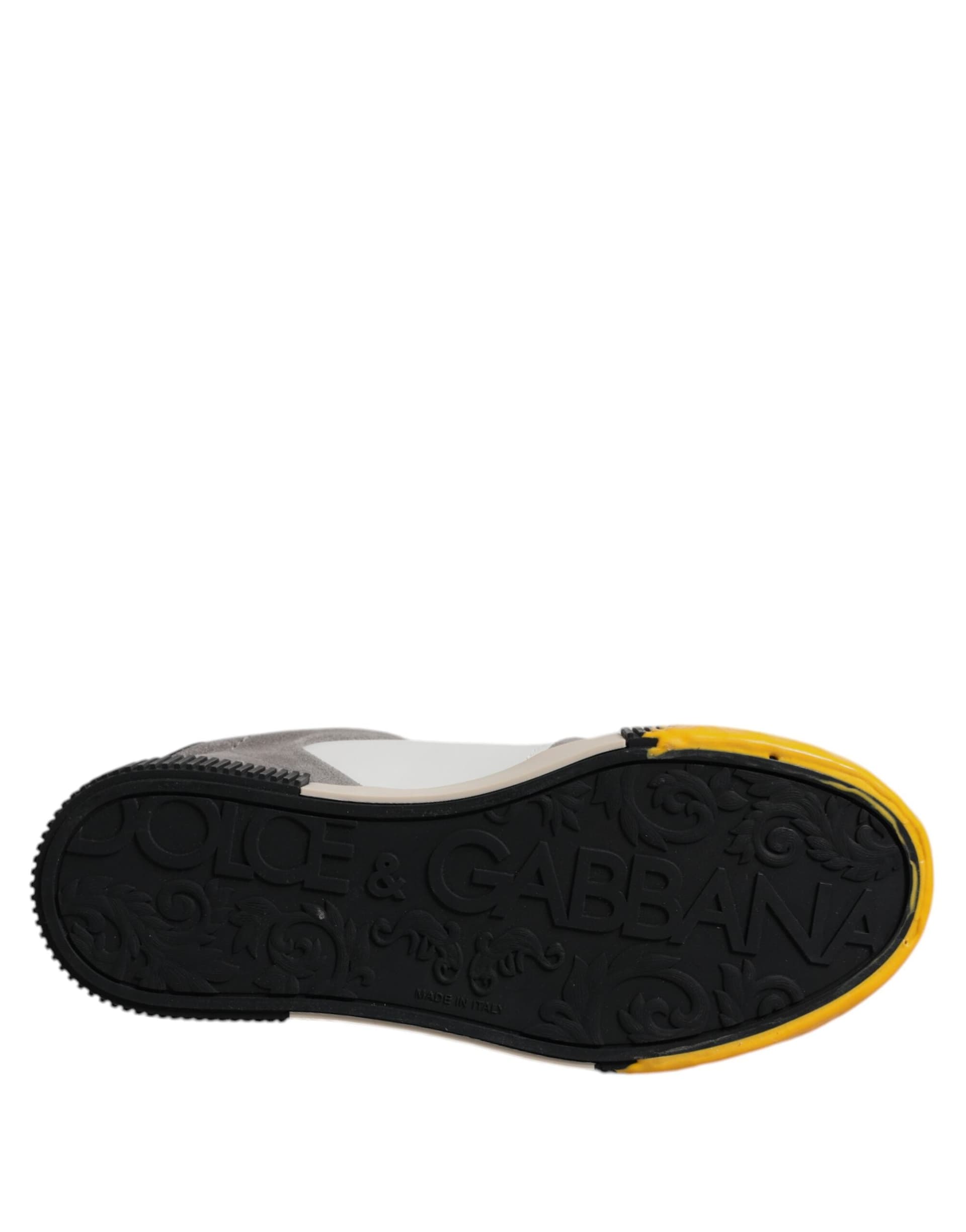 Dolce & Gabbana Multicolor Leather DNA Low Top Sneakers Shoes - 7