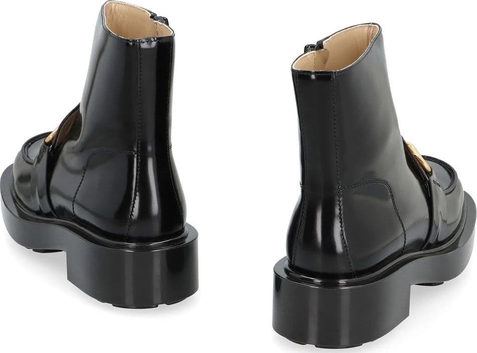 Bottega Veneta Black Calfskin Ankle Boots - 3