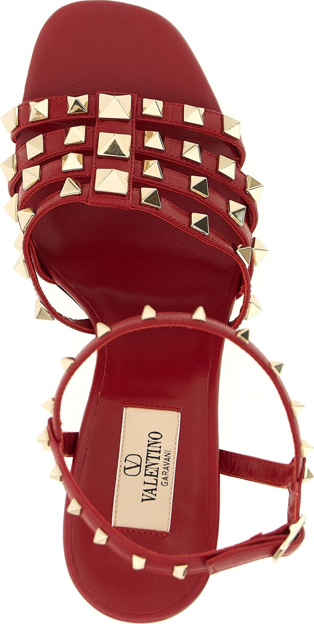 Valentino Garavani Multicolor Calfskin Stiletto Heel Sandals - 4