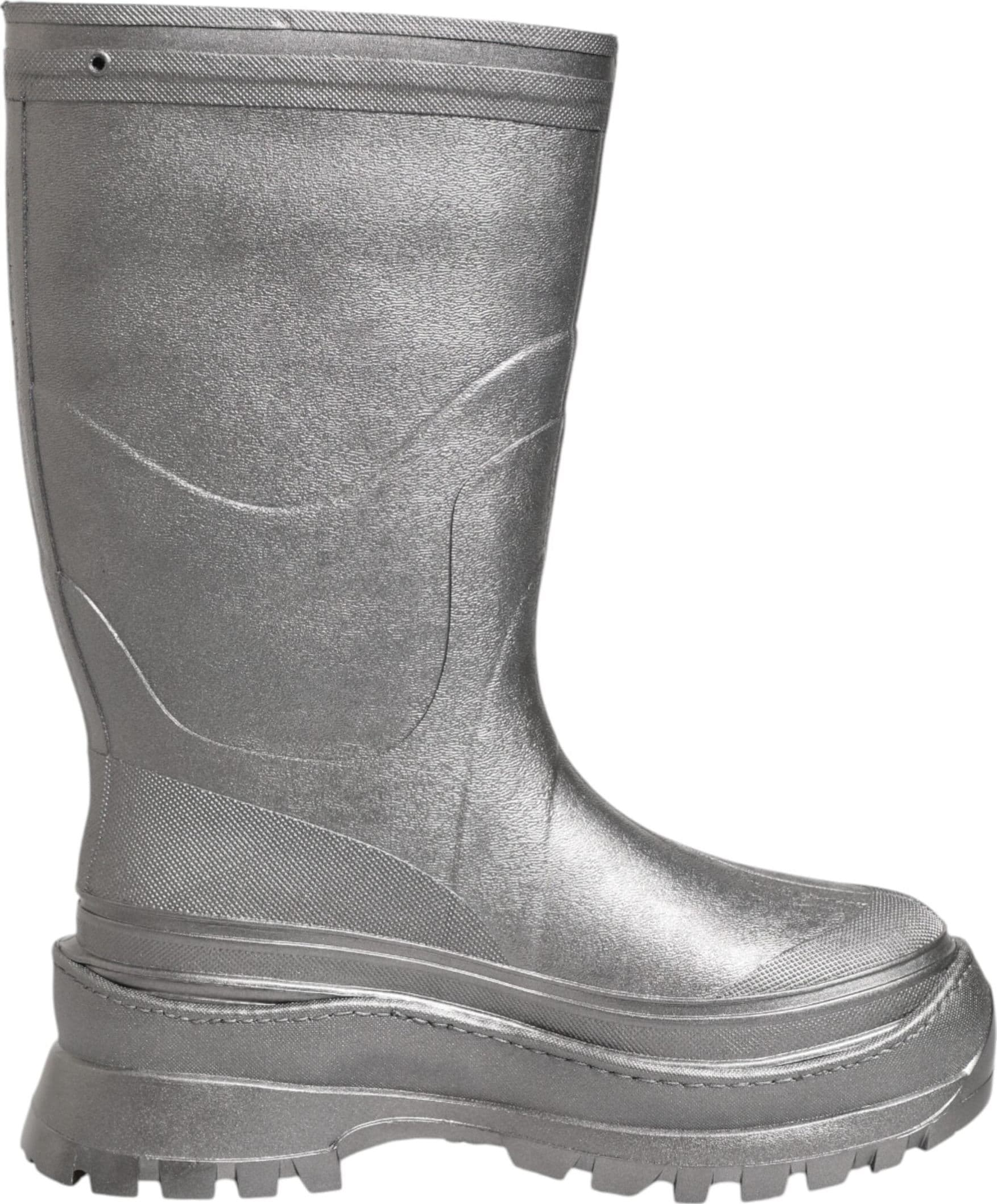 Dolce & Gabbana Metallic Silver Pull On Rain Boots Shoes - 7