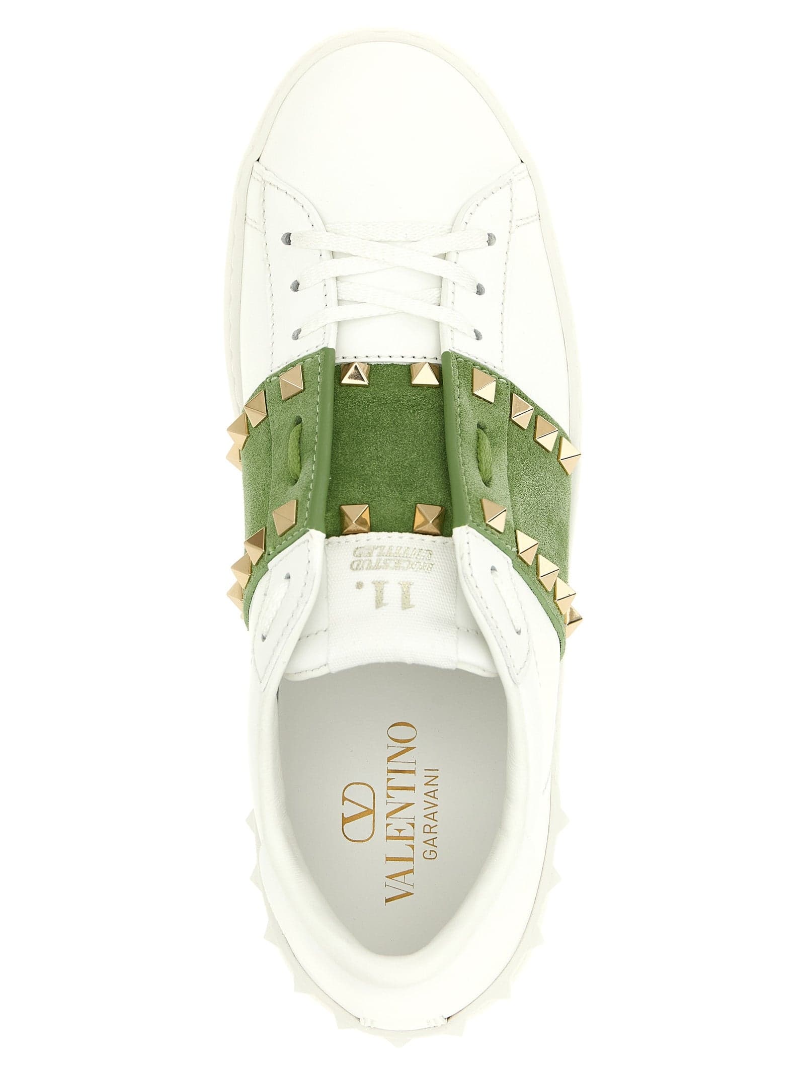 Valentino Garavani Bicolor Calfskin Low Top Sneakers - 4