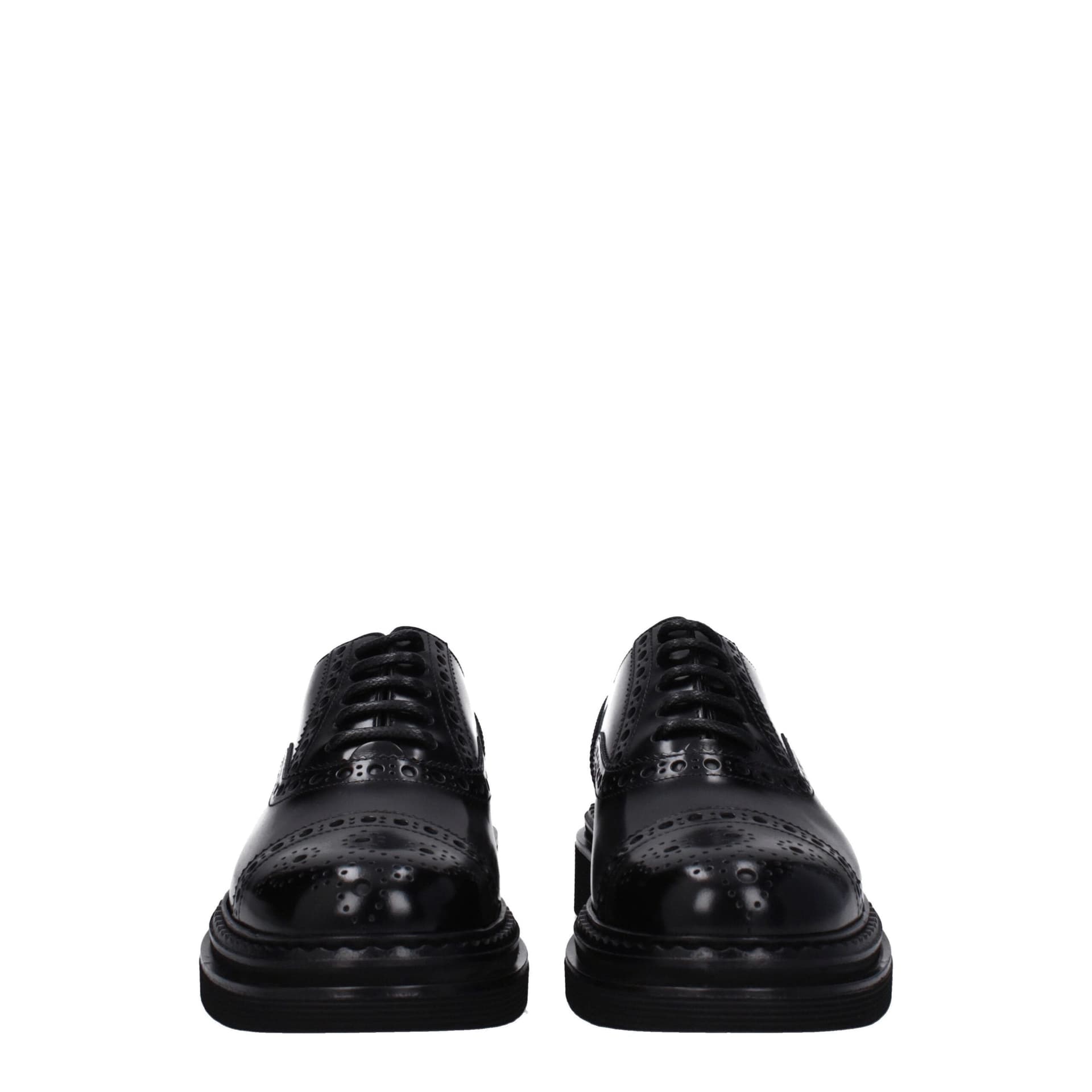 Dolce & Gabbana Black Leather Oxfords And Derbies - 3