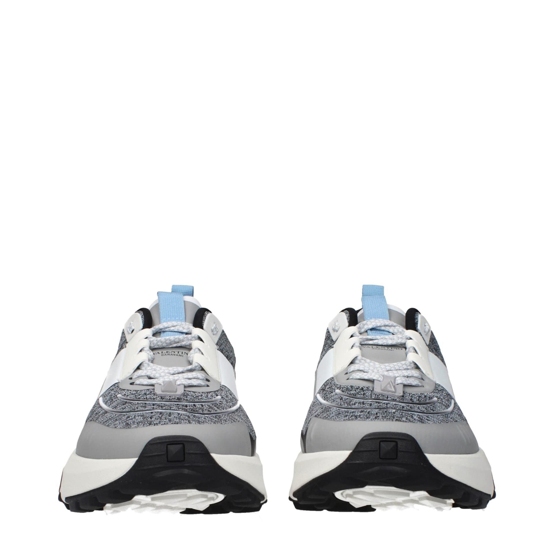 Valentino Garavani Gray Fabric Athletic Sneakers - 3