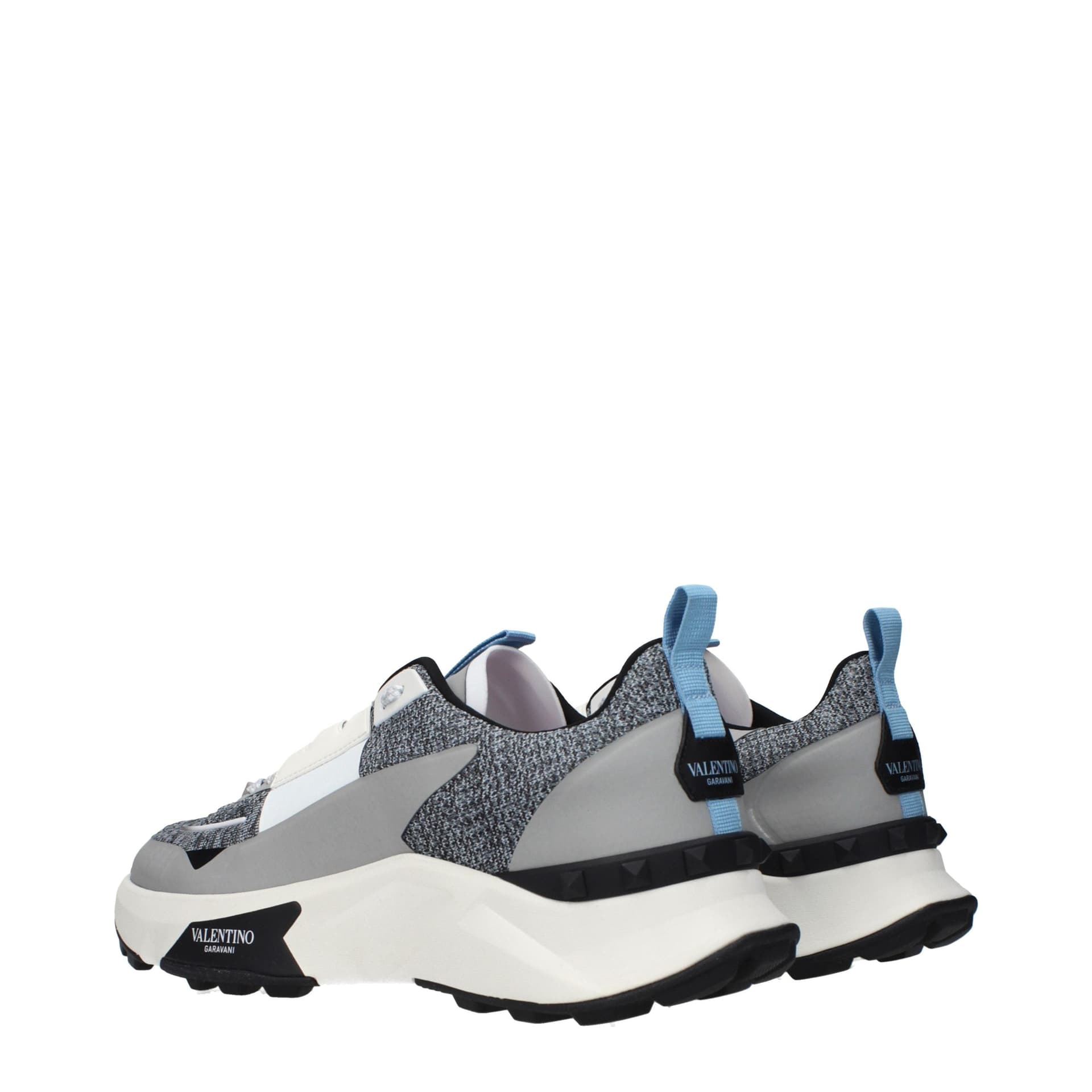 Valentino Garavani Gray Fabric Athletic Sneakers - 4