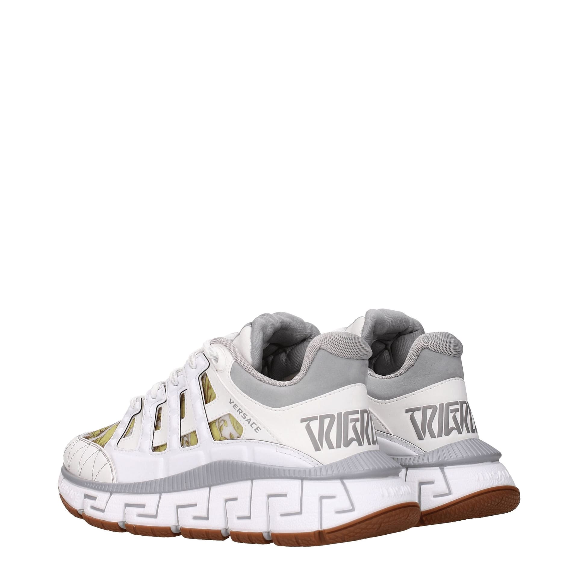 Versace White Leather Athletic Sneakers - 4