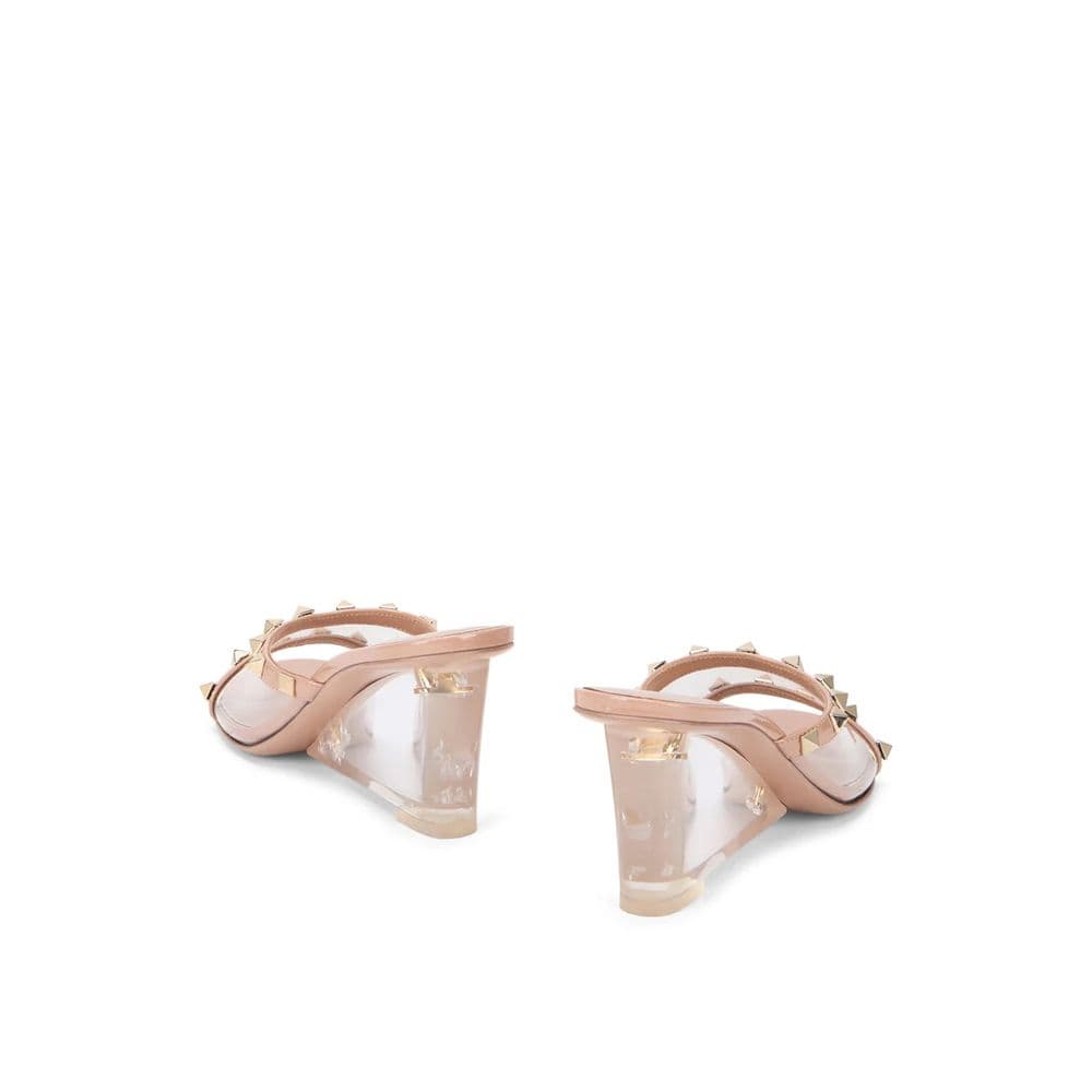 Valentino Garavani Beige Leather Mules - 3