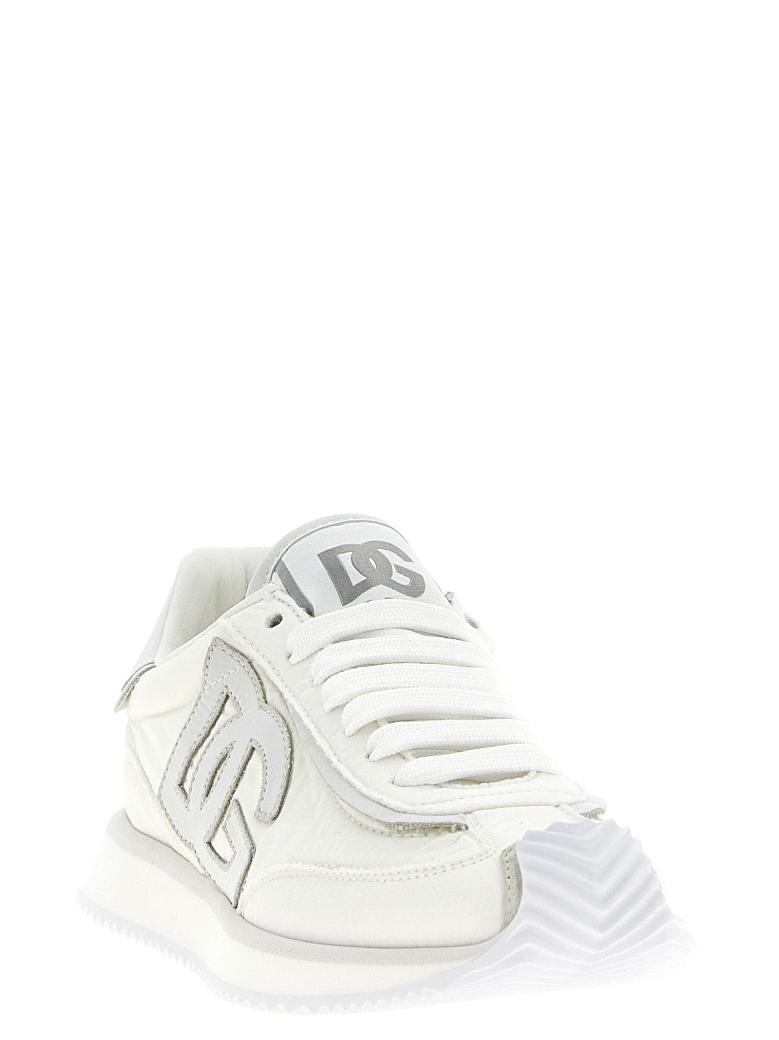 Dolce & Gabbana White Polyester Athletic Sneakers - 2