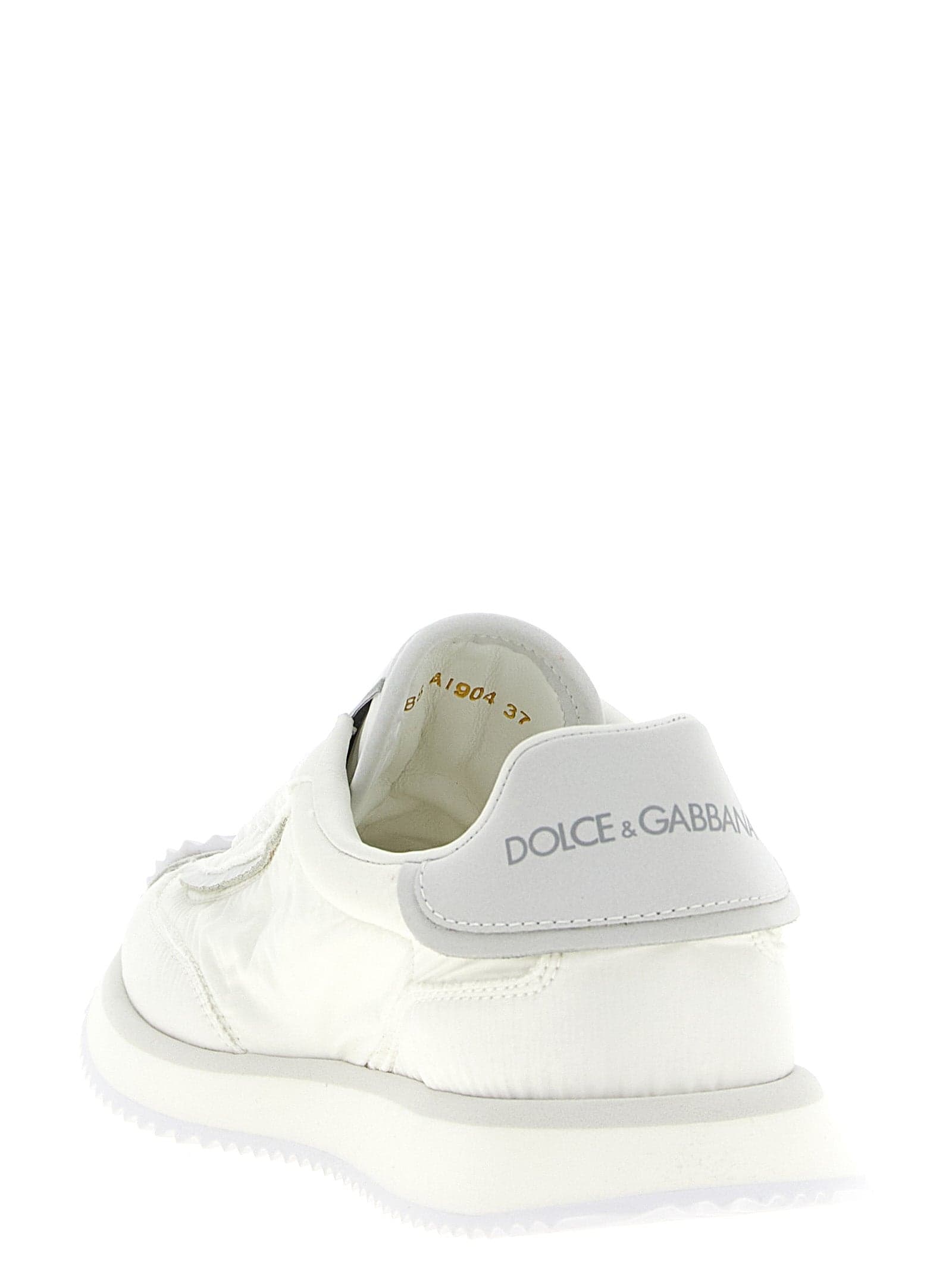 Dolce & Gabbana White Polyester Athletic Sneakers - 3