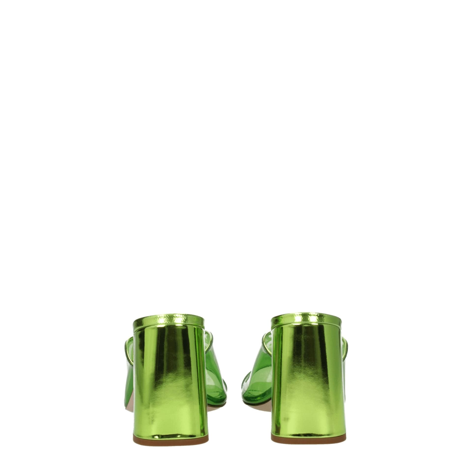 Miu Miu Green Plexiglass Platform Sandals - 5