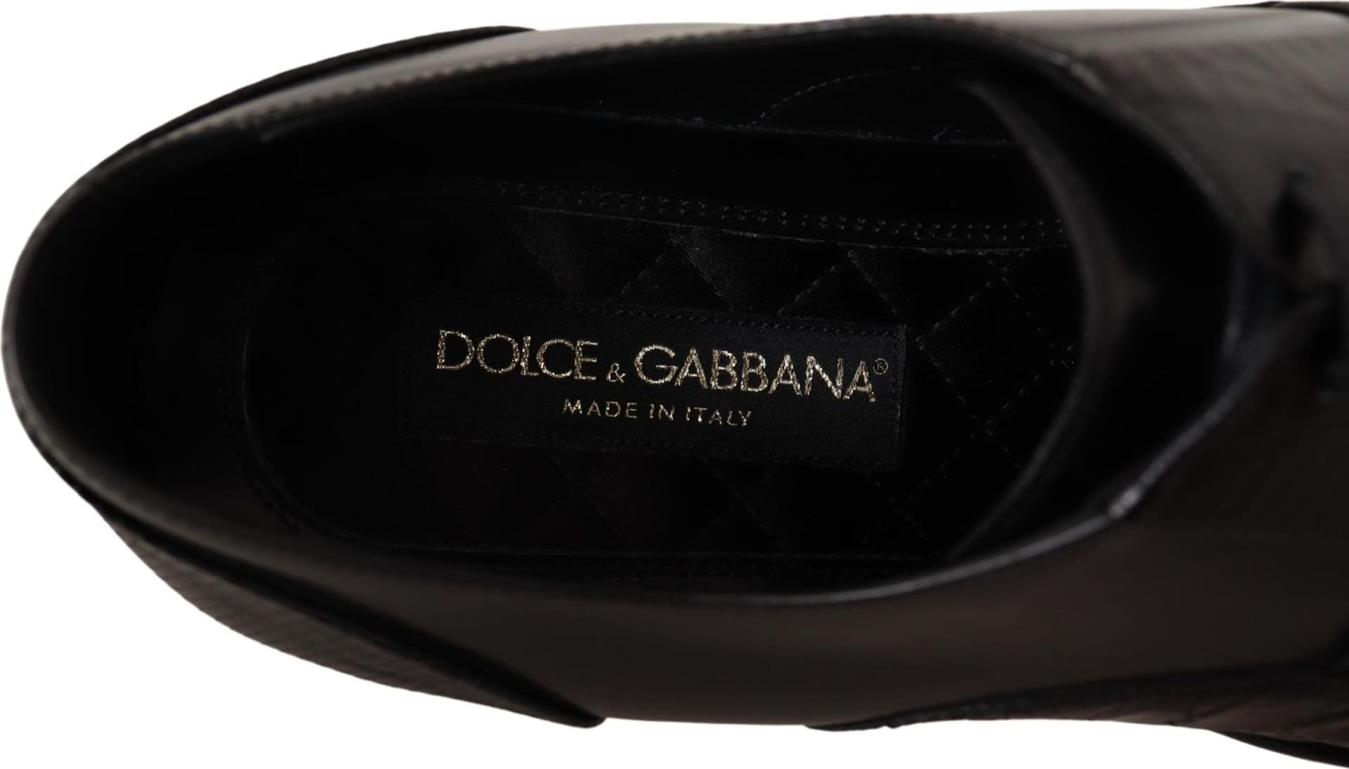 Dolce & Gabbana Black Leather Exotic Skins Formal Shoes - 8