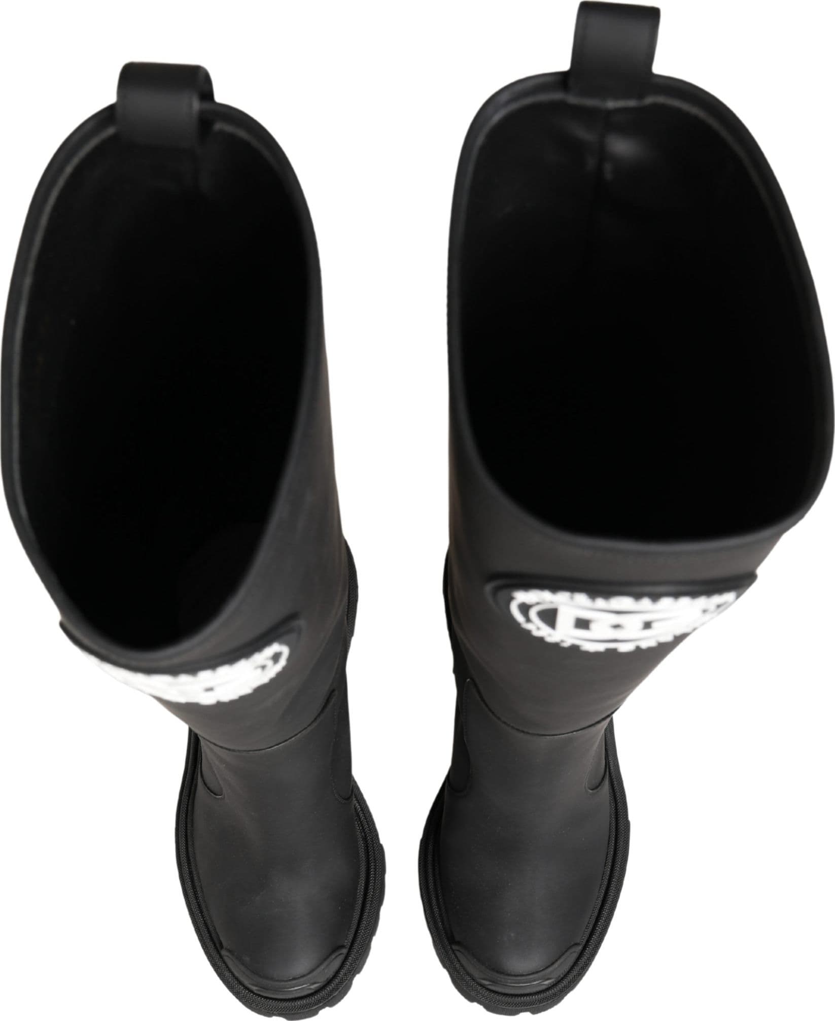 Dolce & Gabbana Black Rubberised Leather High Boots Shoes - 3