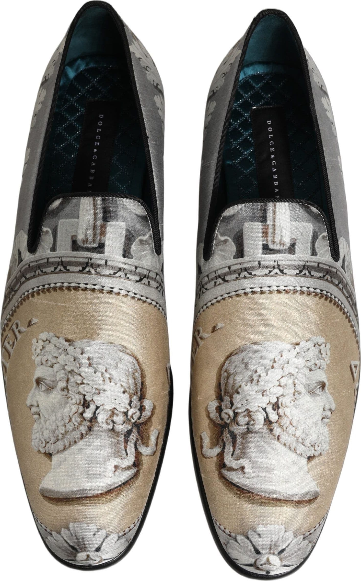 Dolce & Gabbana Multicolor Roman Slip On Dress Loafers Shoes - 3