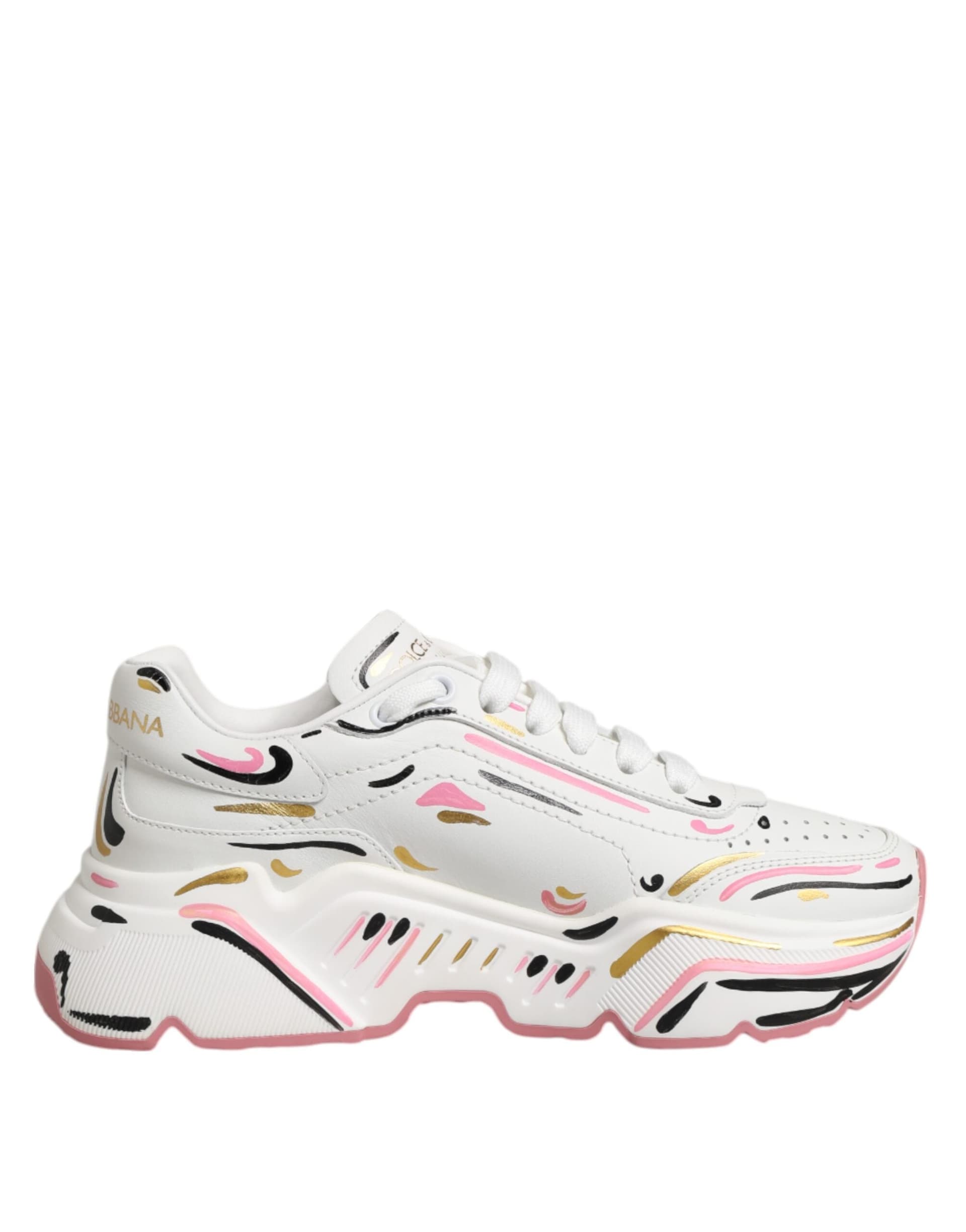 Dolce & Gabbana Multicolor Hand Painted DAYMASTER Sneaker Shoes - 6