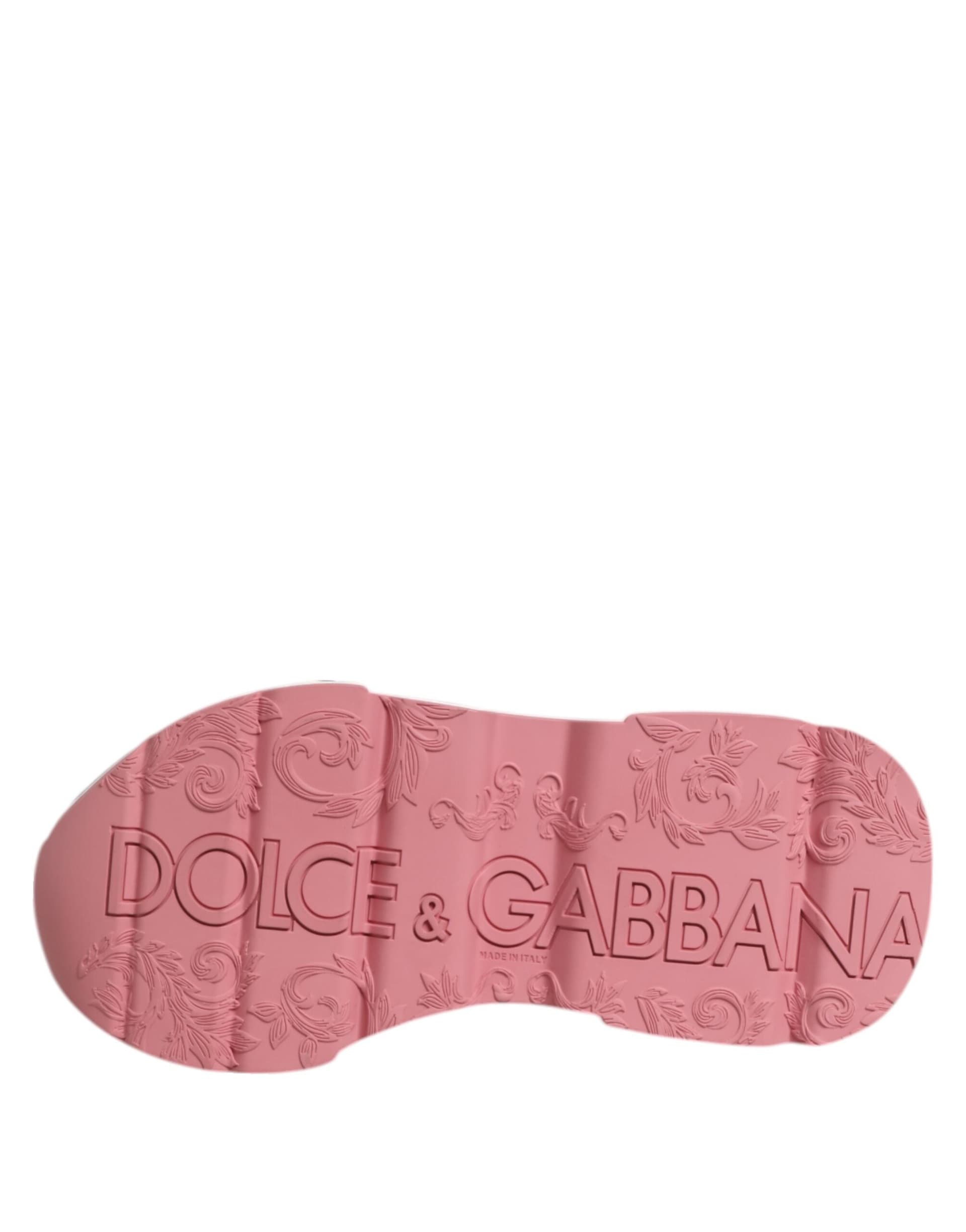 Dolce & Gabbana Multicolor Hand Painted DAYMASTER Sneaker Shoes - 8