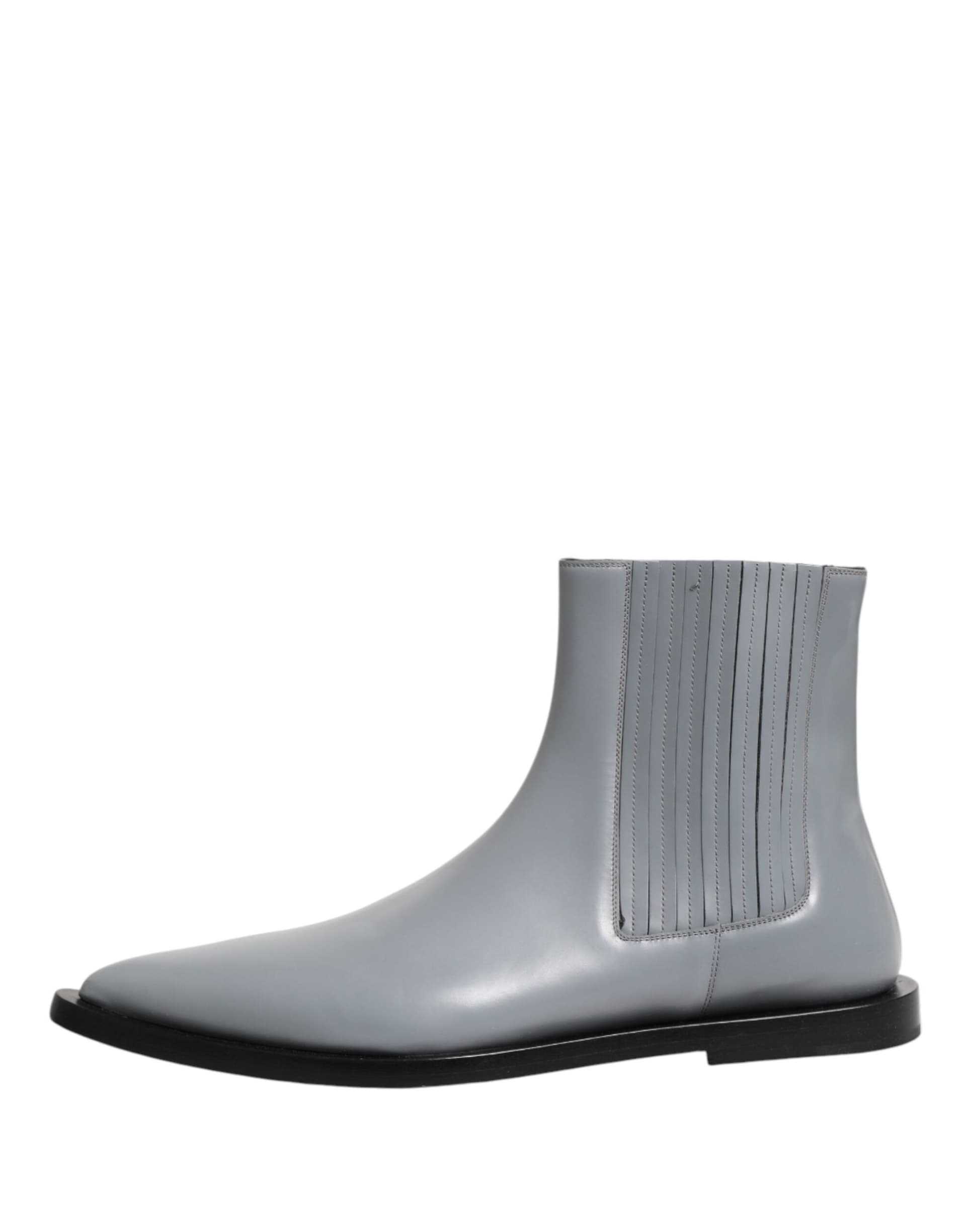 Dolce & Gabbana Light Gray Chelsea Short Ankle Boots Shoes - 5