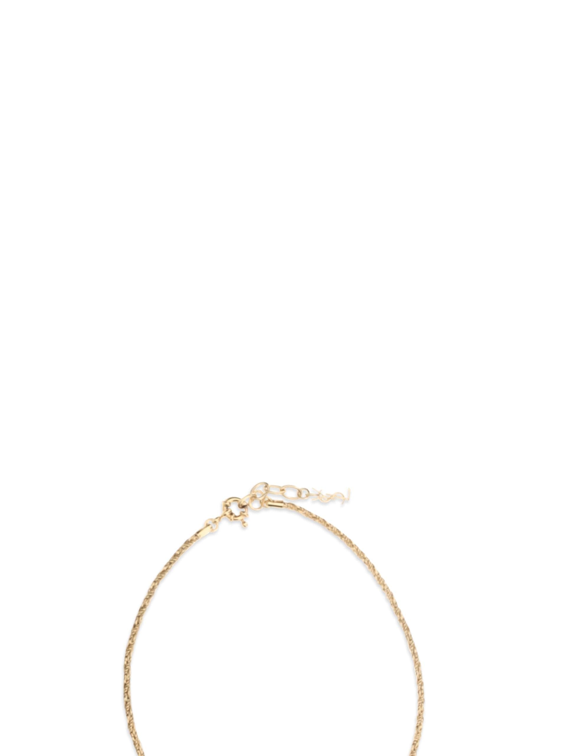 Saint Laurent Gold Brass Necklace - 3