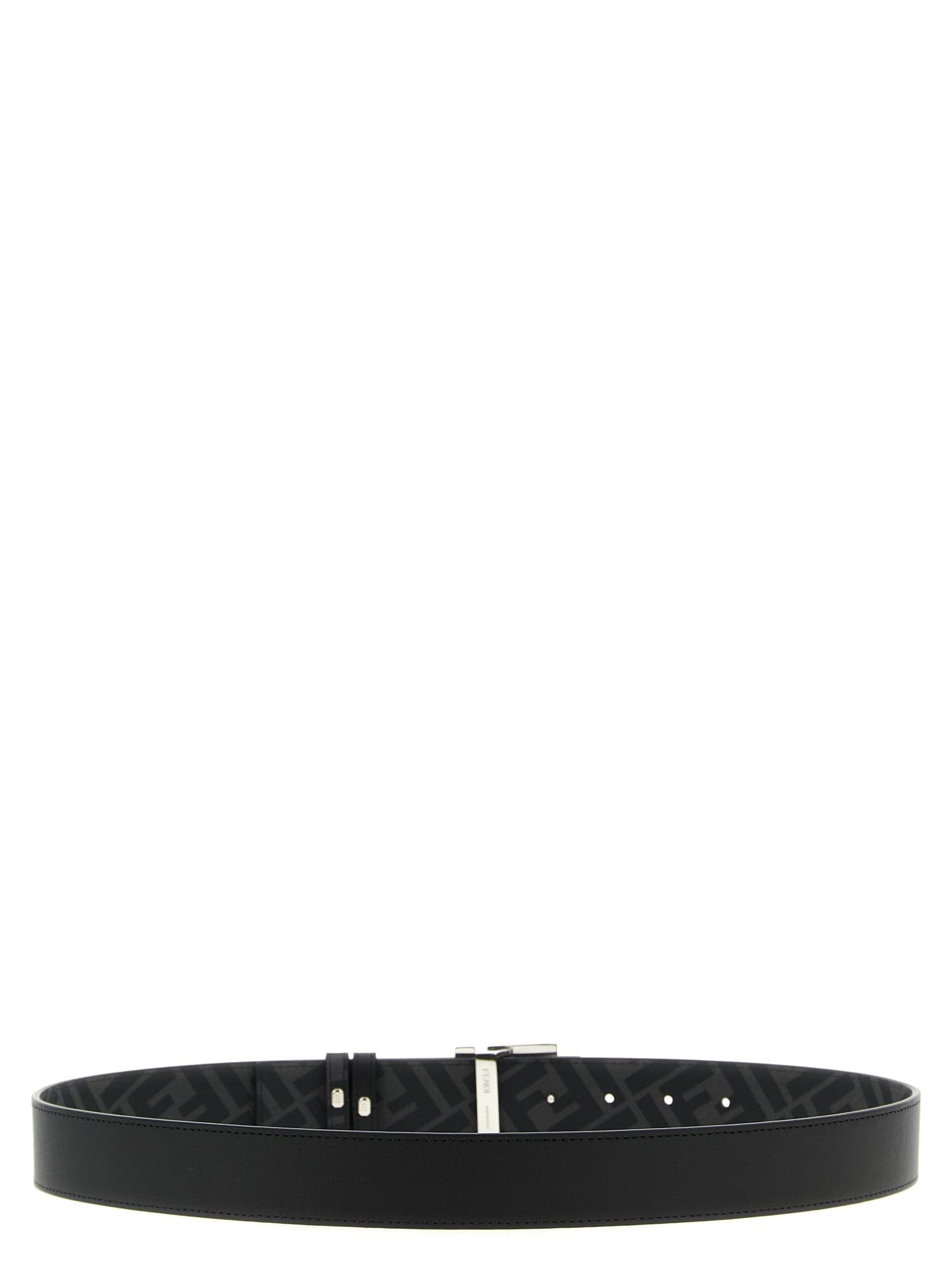 Fendi Black Calfskin Regular Belt - 3
