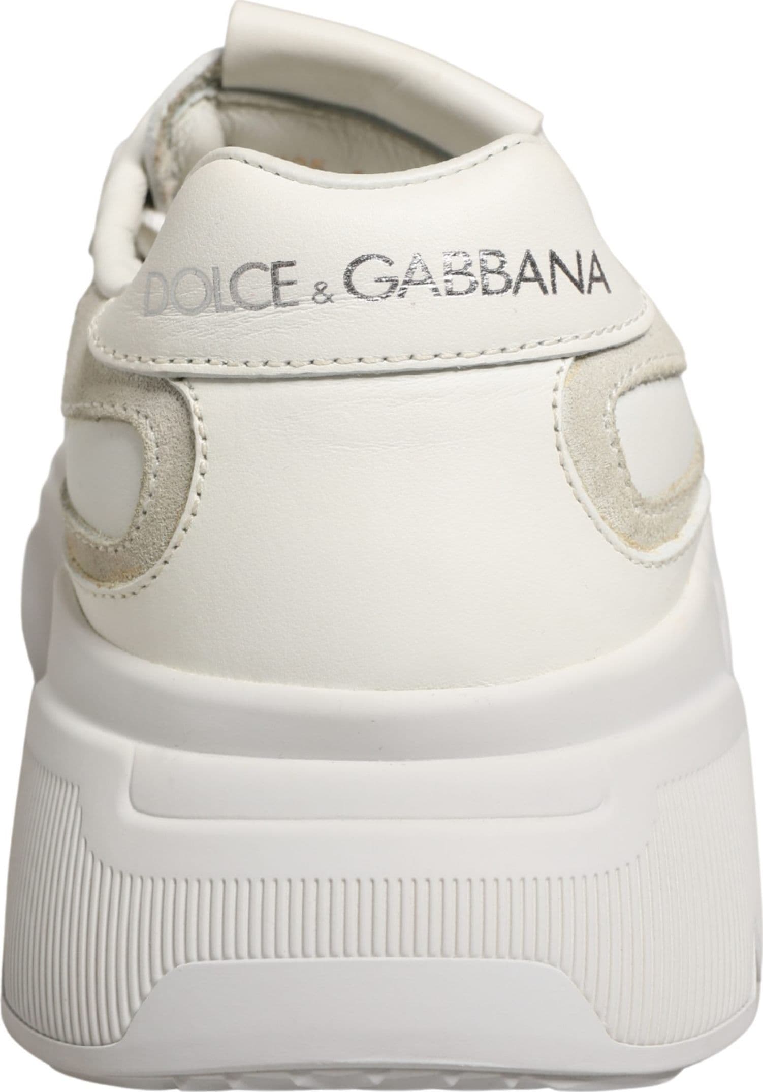 Dolce & Gabbana White Leather Daymaster Low Top Sneakers Shoes - 4