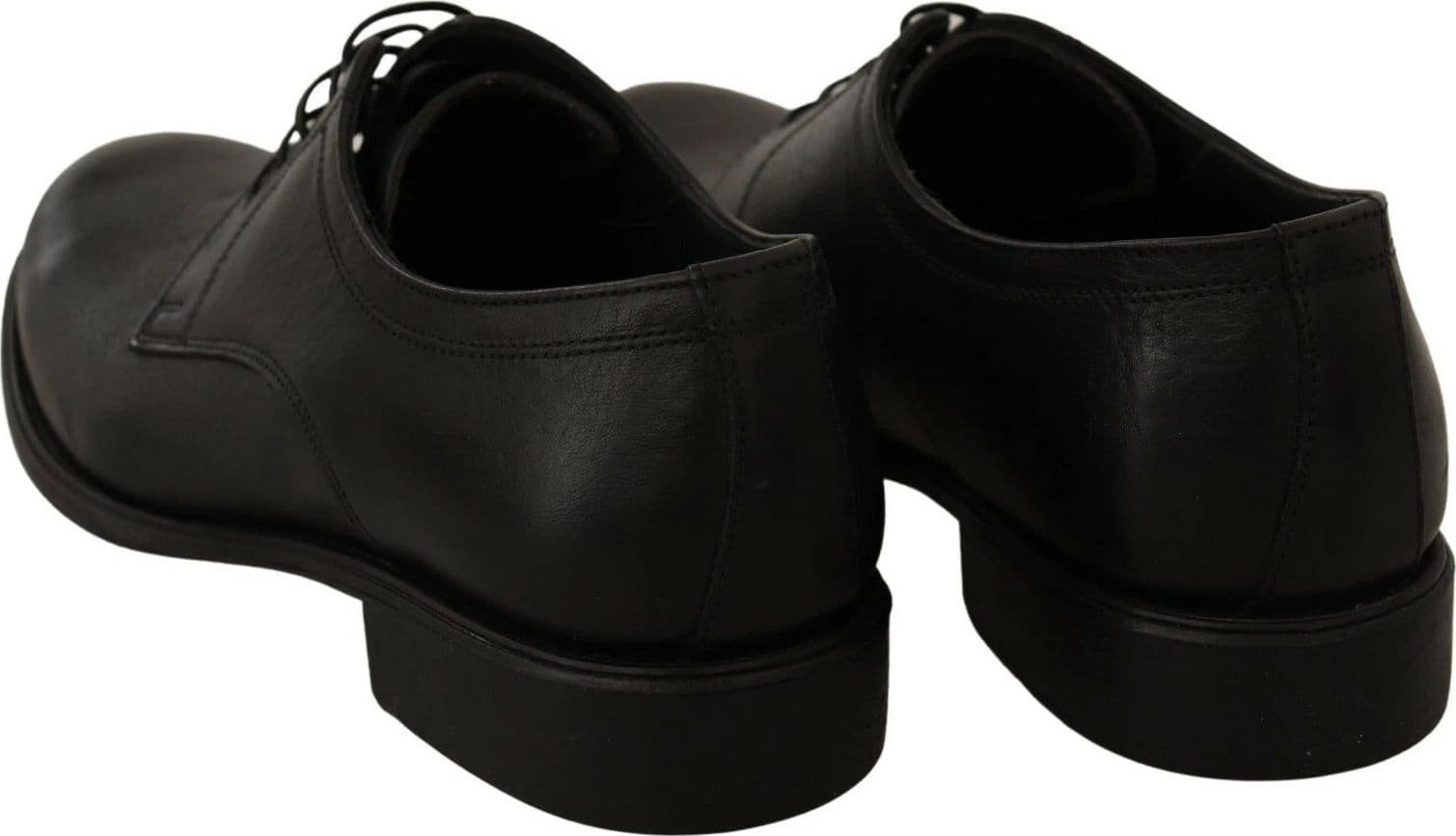 Dolce & Gabbana Black Lace Up Leather Men Formal Derby Shoes - 7