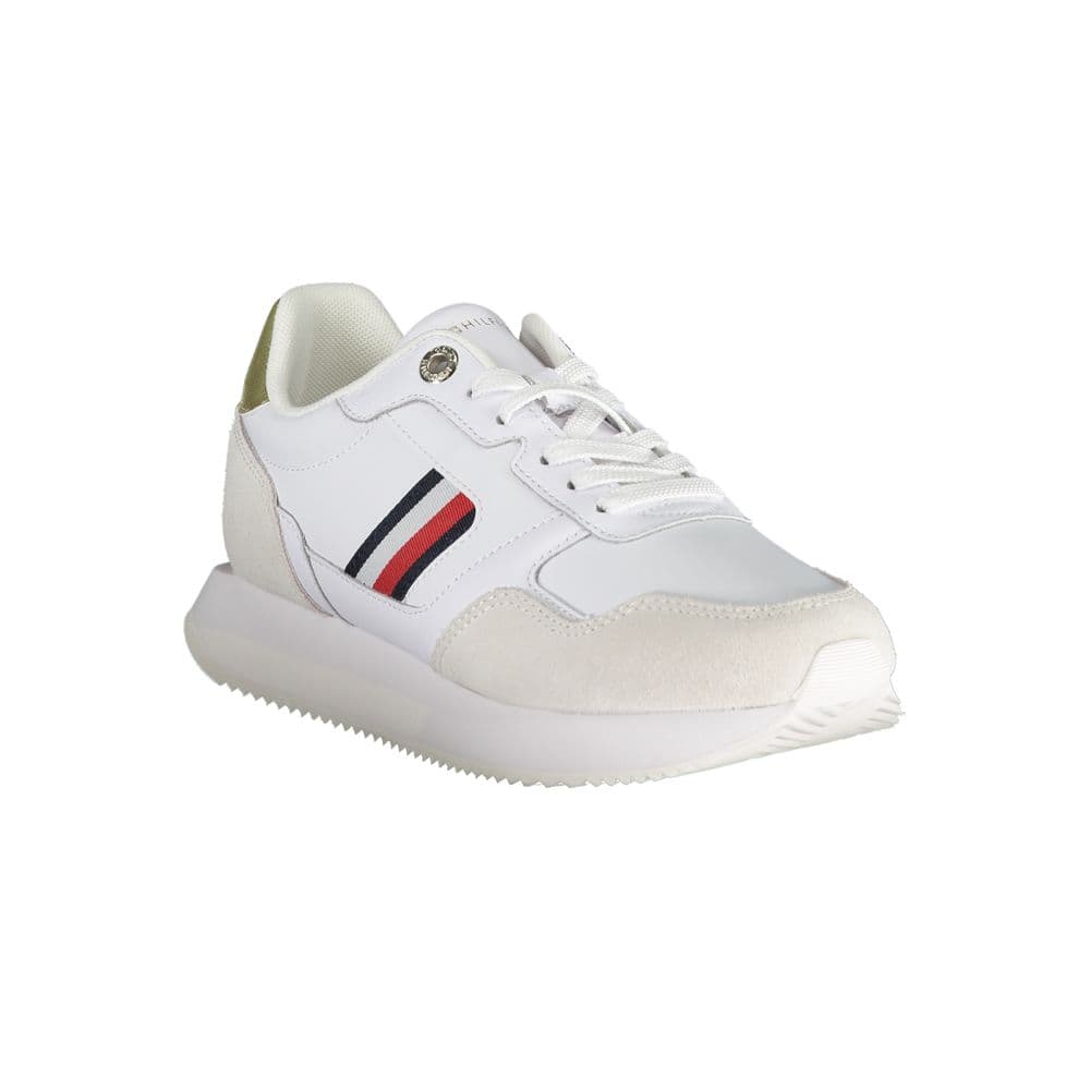 Tommy Hilfiger White Leather Women Sneaker - 3