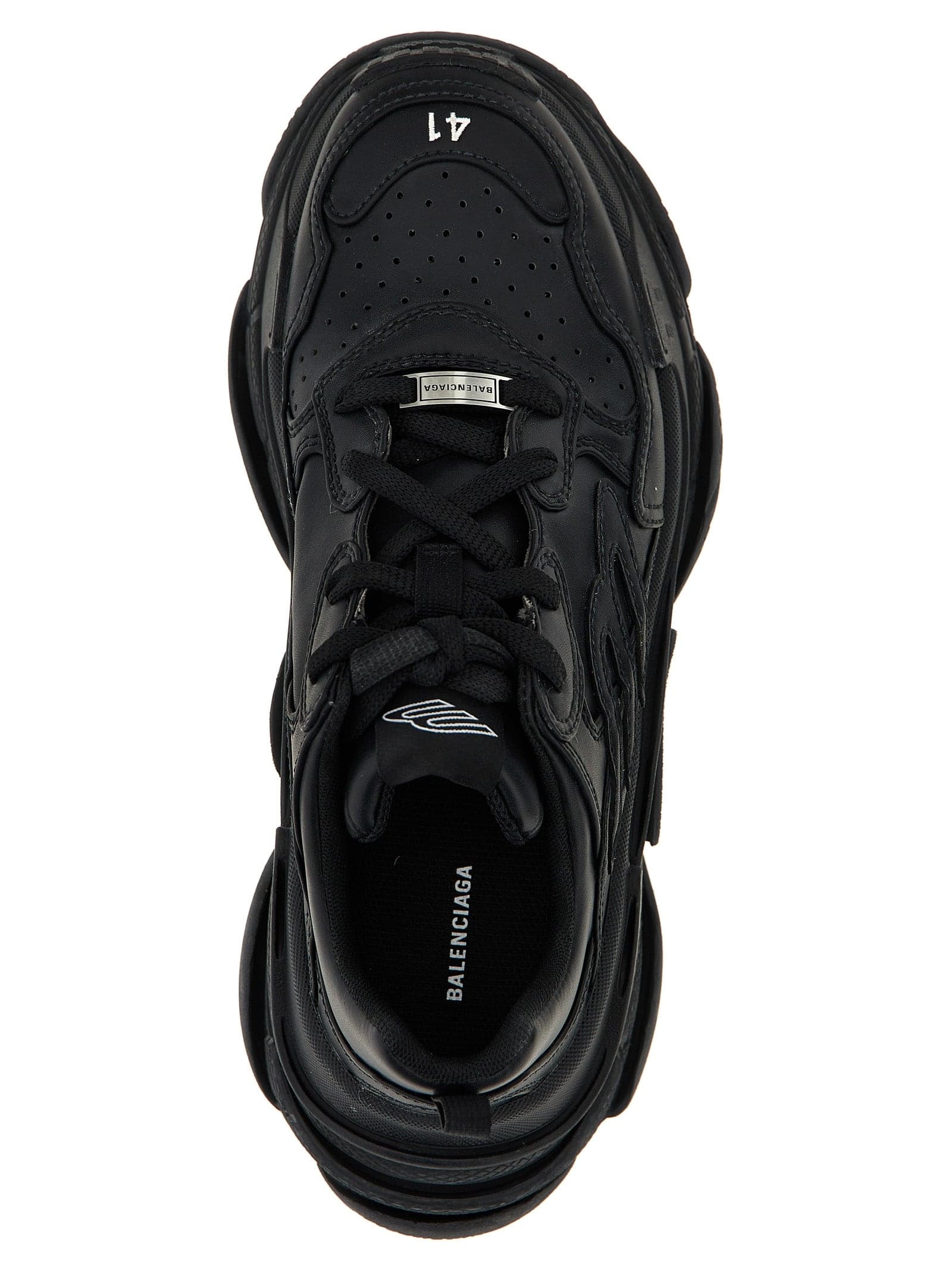 Balenciaga Black Polyethylene Athletic Sneakers - 4