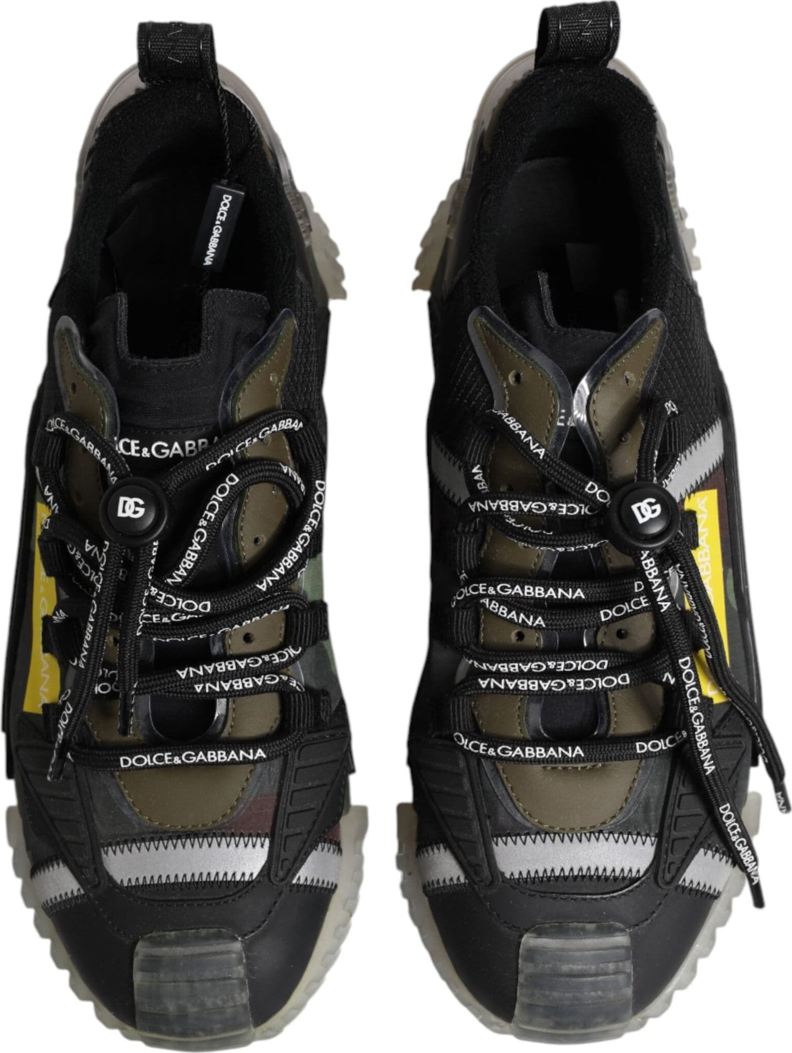 Dolce & Gabbana Multicolor Lace Up Low Top NS1 Sneakers Shoes - 2