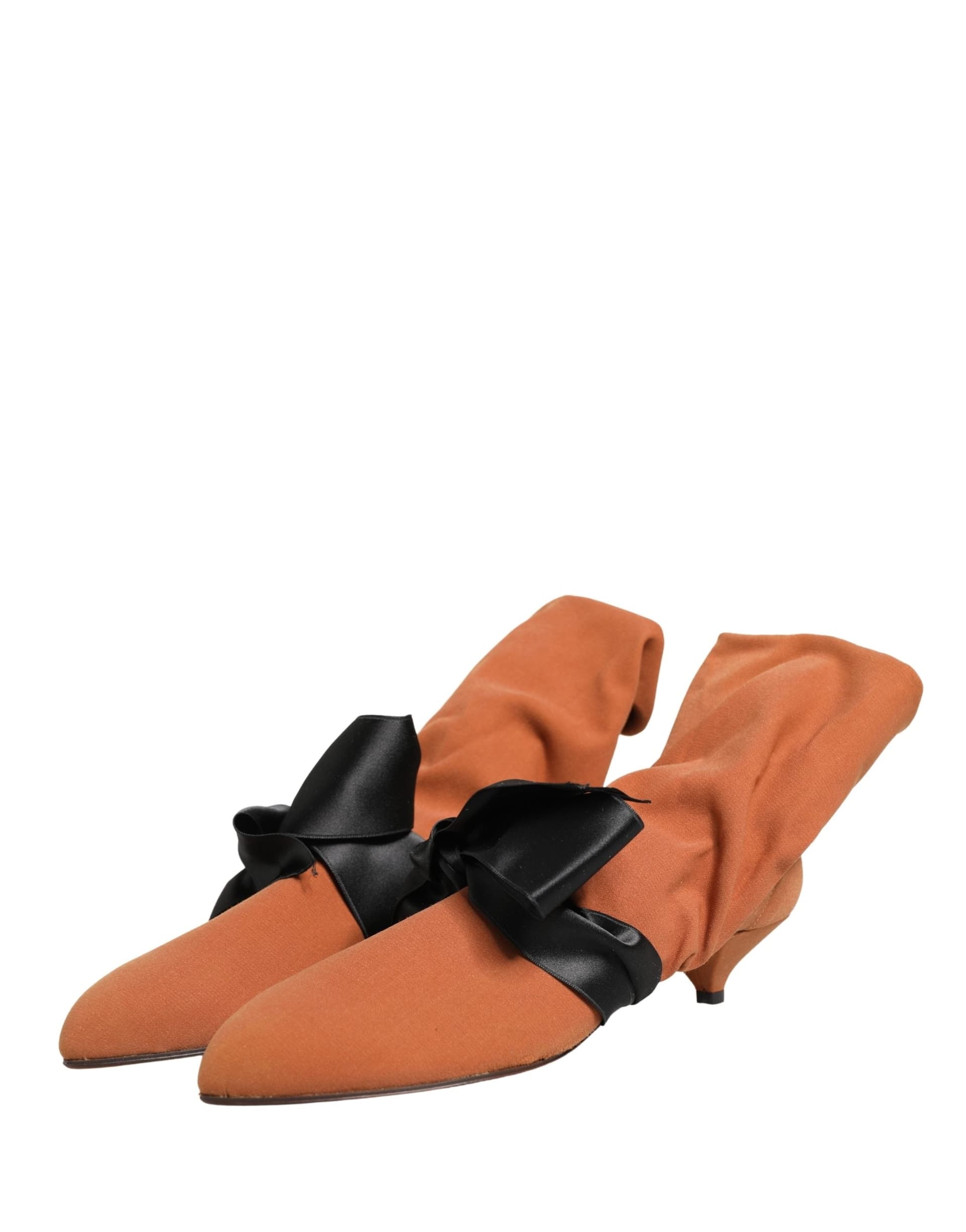 Dolce & Gabbana Brown Black Suede Boots Shoes - 3