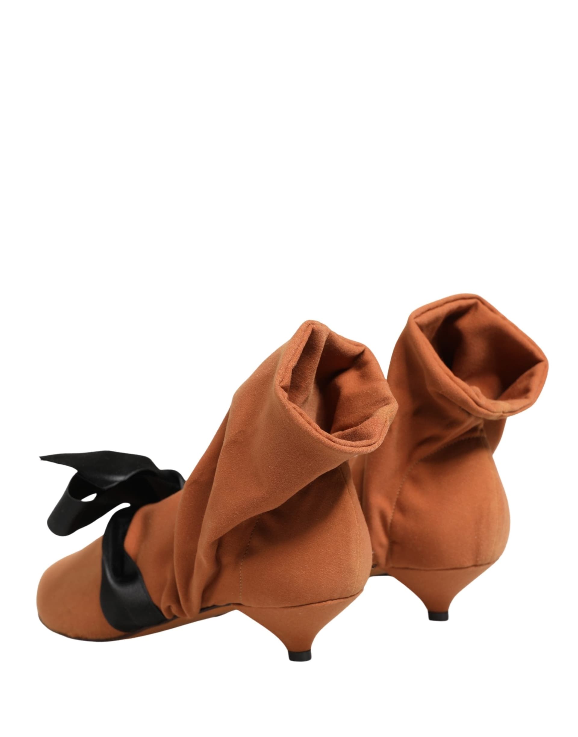 Dolce & Gabbana Brown Black Suede Boots Shoes - 4